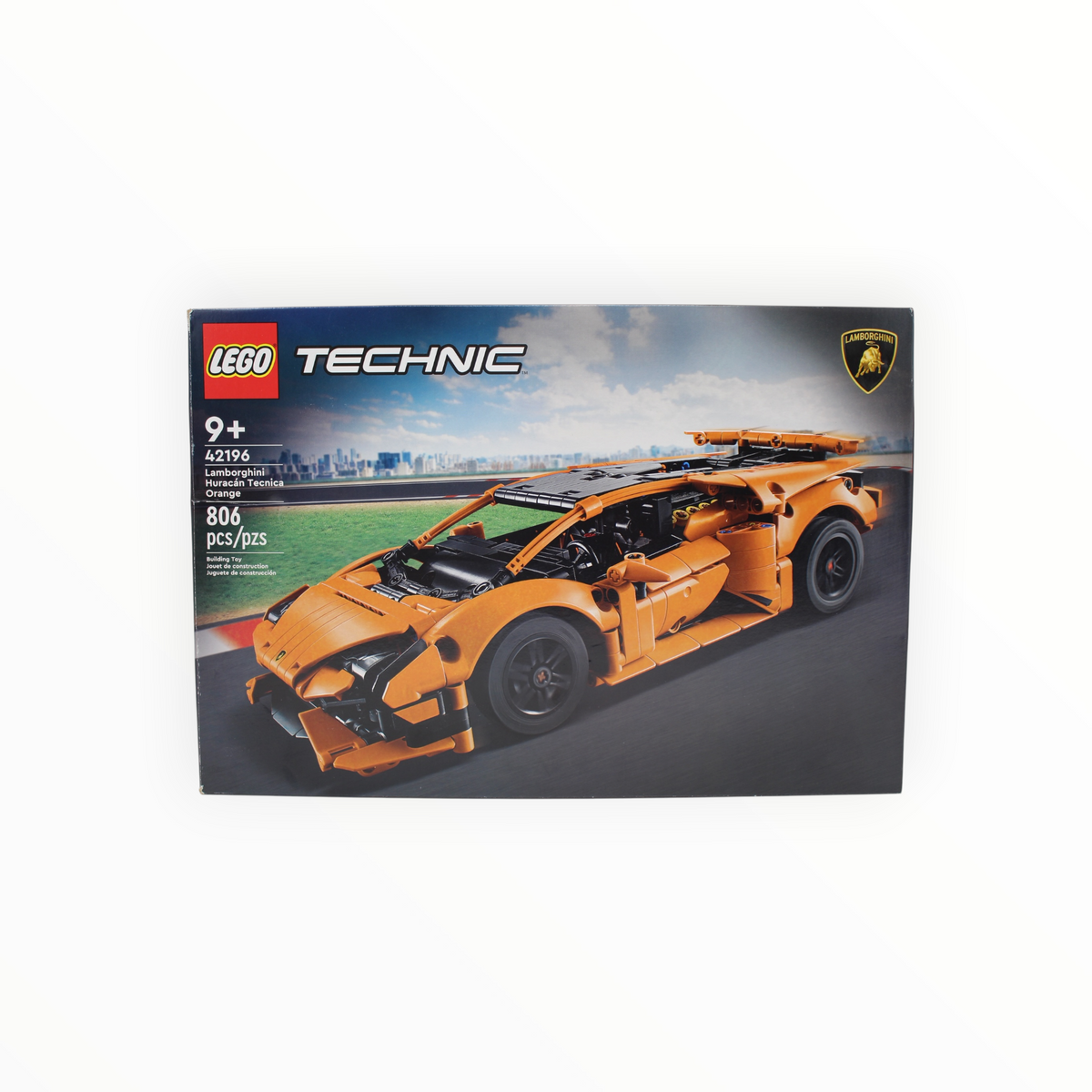 Certified Used Set 42196 Technic Lamborghini Huracán Tecnica Orange (open box, sealed bags, slight box damage)
