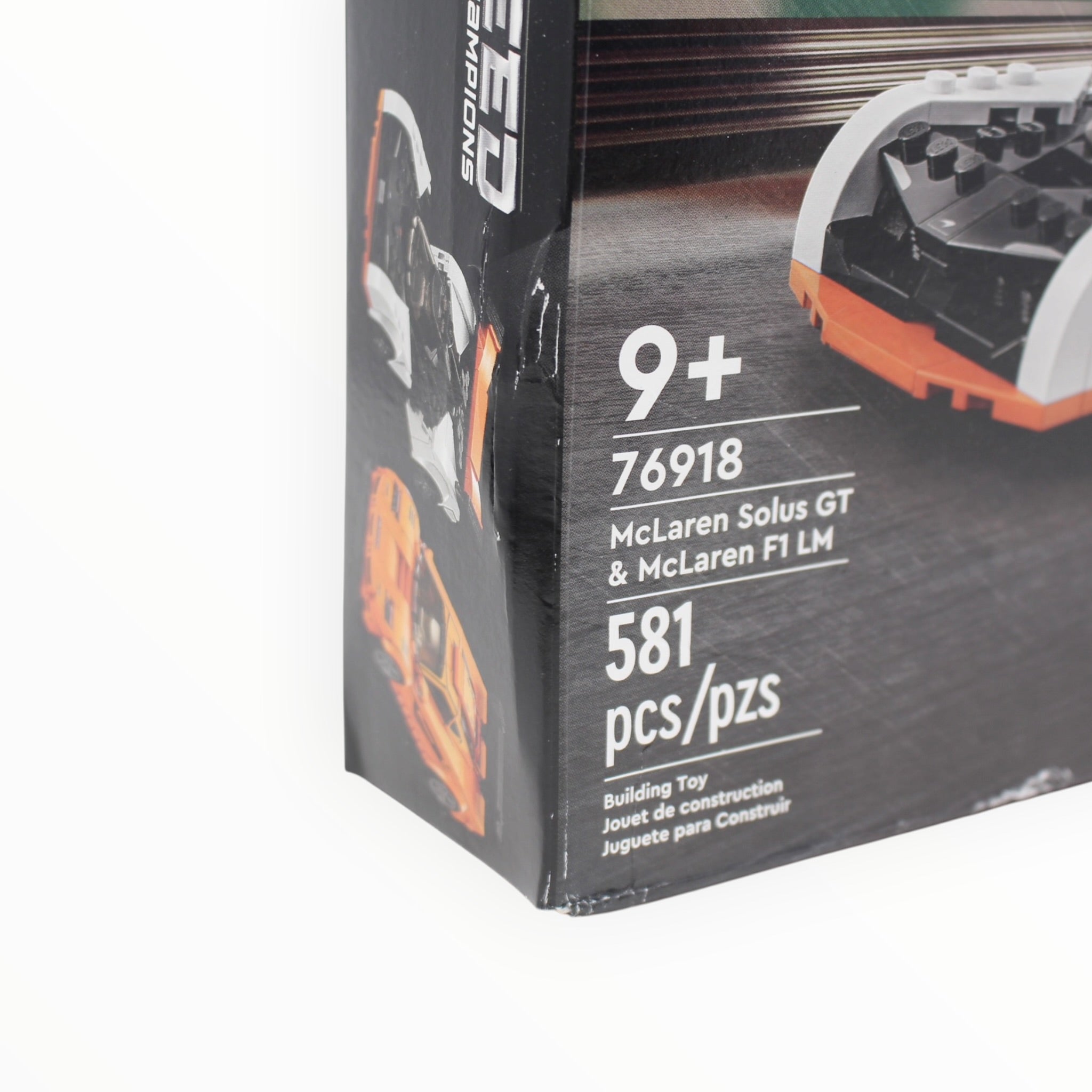 Retired Set 76918 Speed Champions McLaren Solus GT & McLaren F1 LM (damaged box)