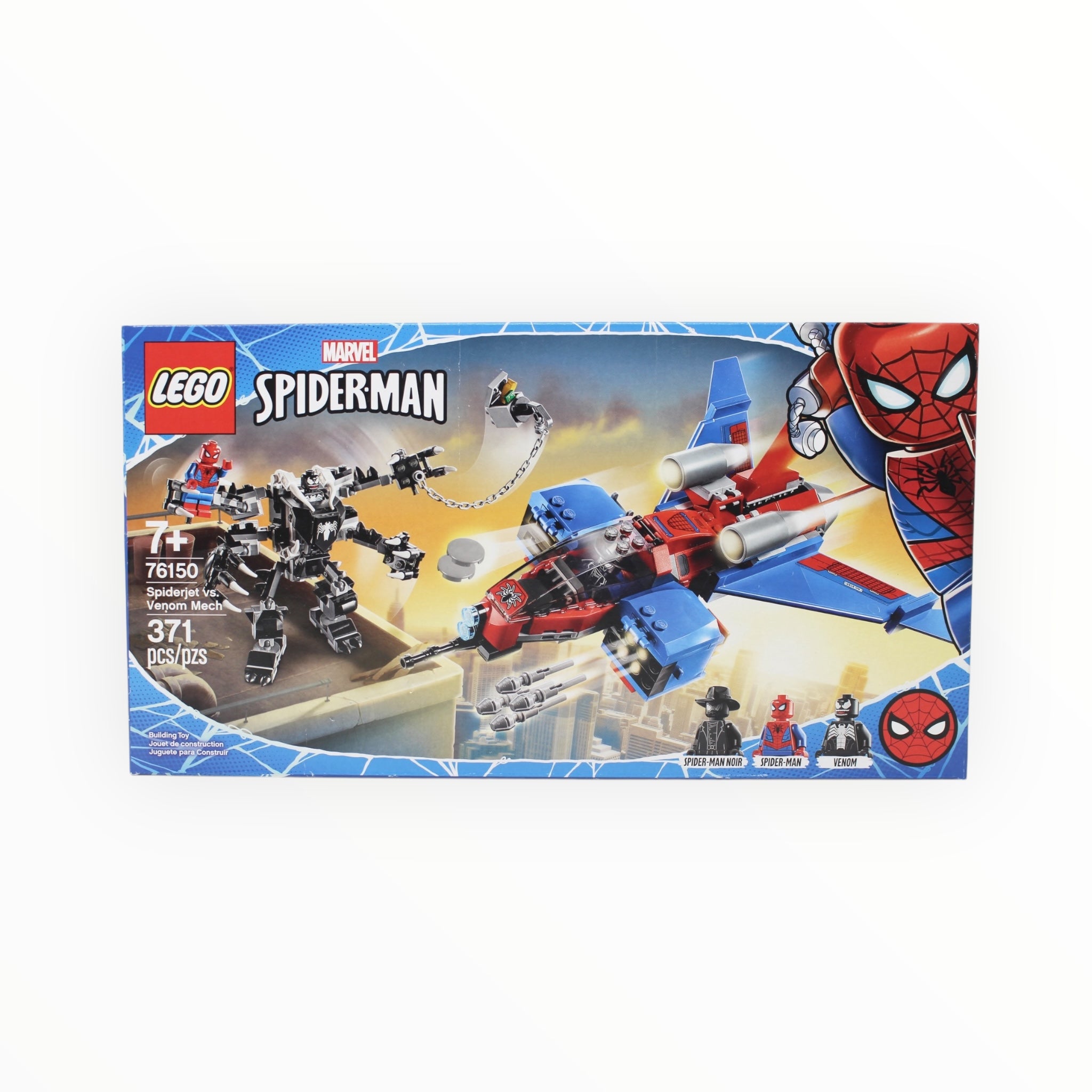 Retired Set 76150 Spider-Man Spiderjet vs. Venom Mech (slight box damage)