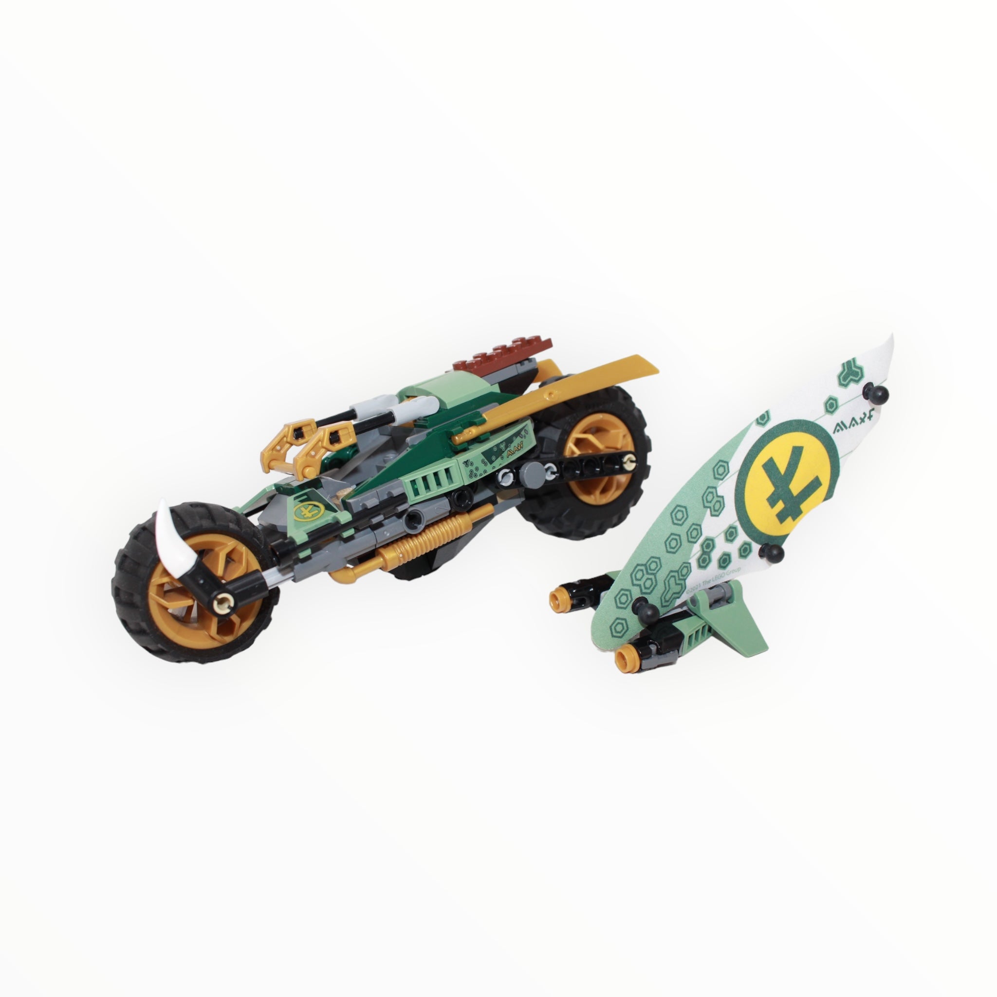 Used Set 71745 Ninjago Lloyd’s Jungle Chopper Bike