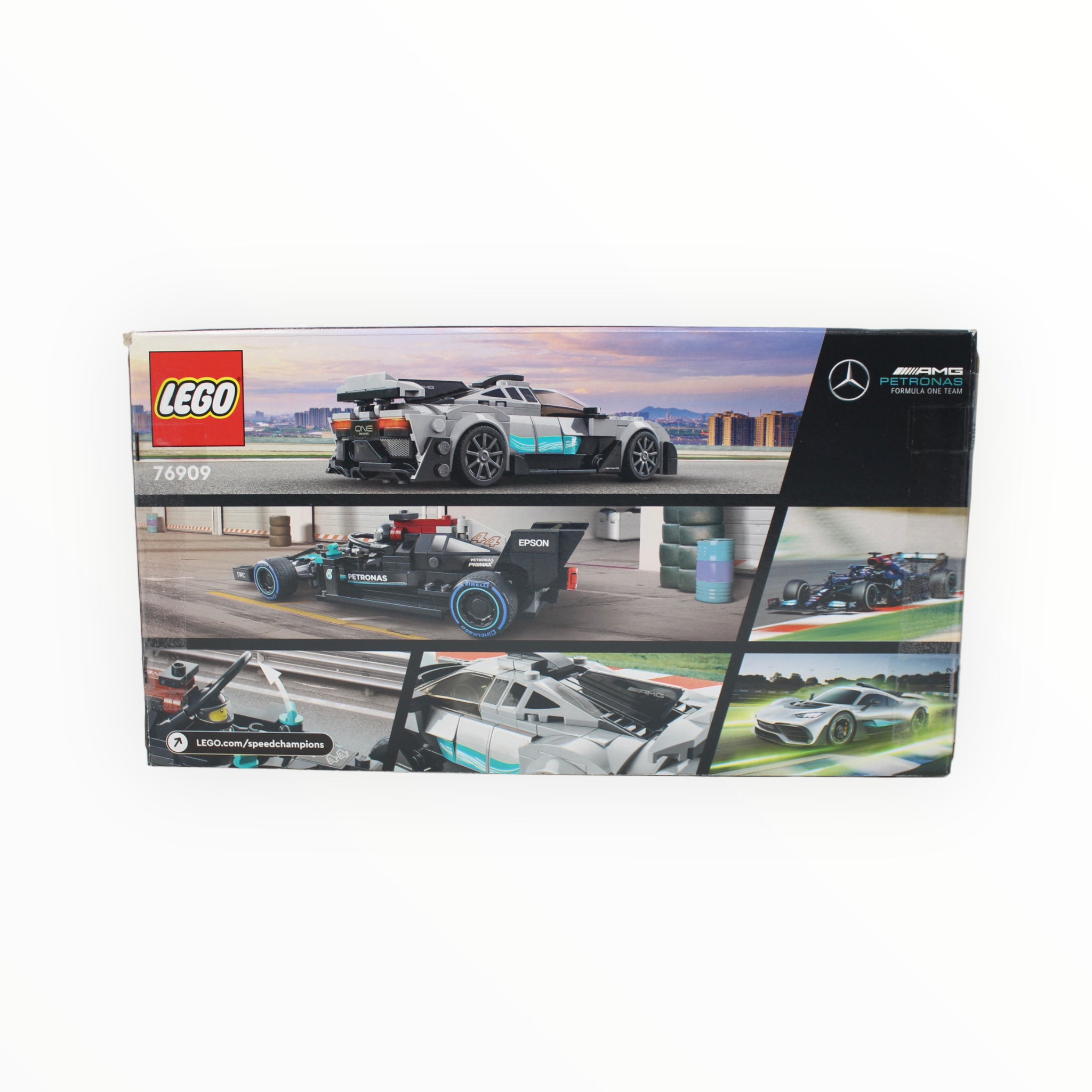 Certified Used Set 76909 Speed Champions Mercedes-AMG F1 W12 E Performance & Mercedes-AMG Project One (Bags 1+2 still sealed)