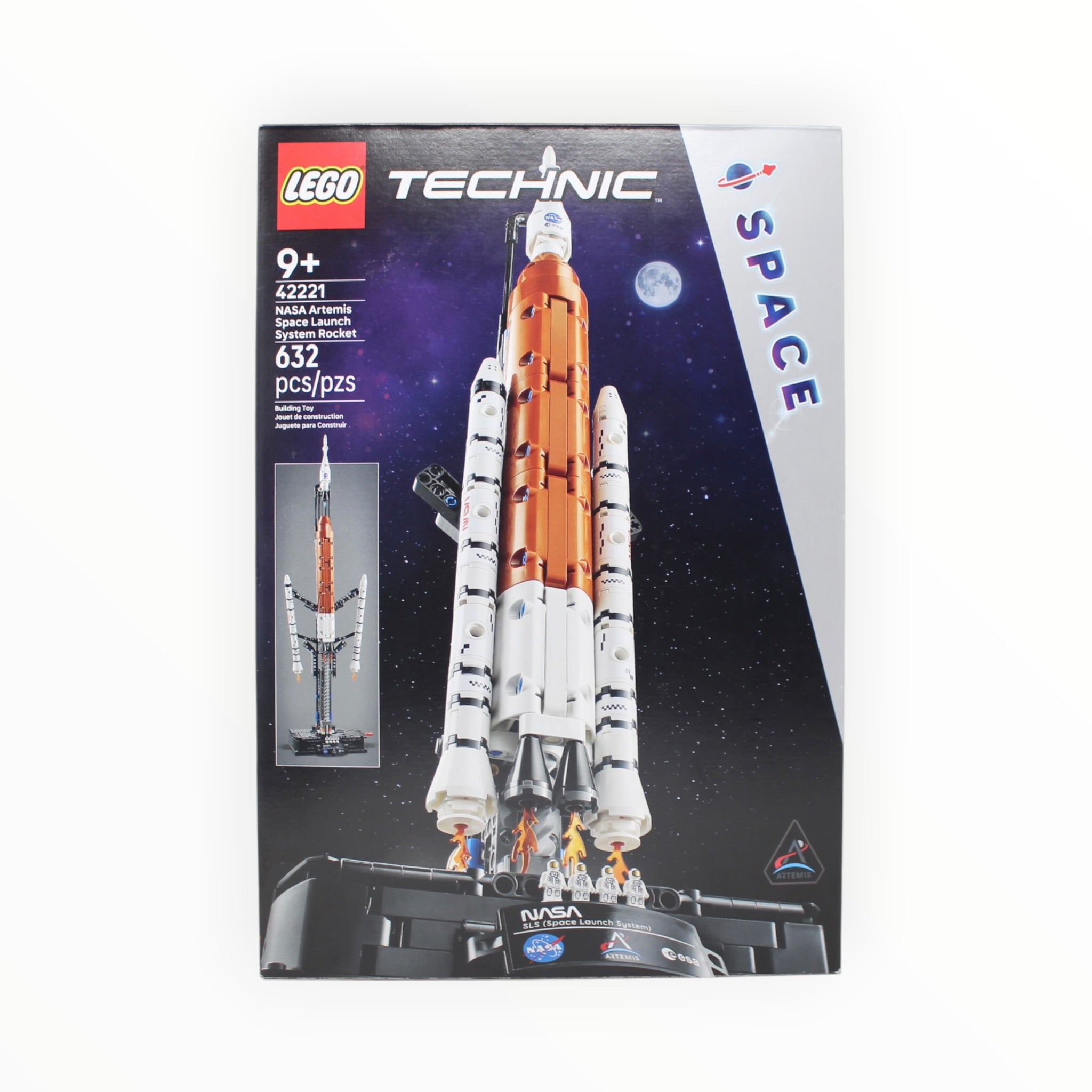 Certified Used Set 42221 Technic NASA Artemis Space Launch System Rocket (bags 2-7 sealed)