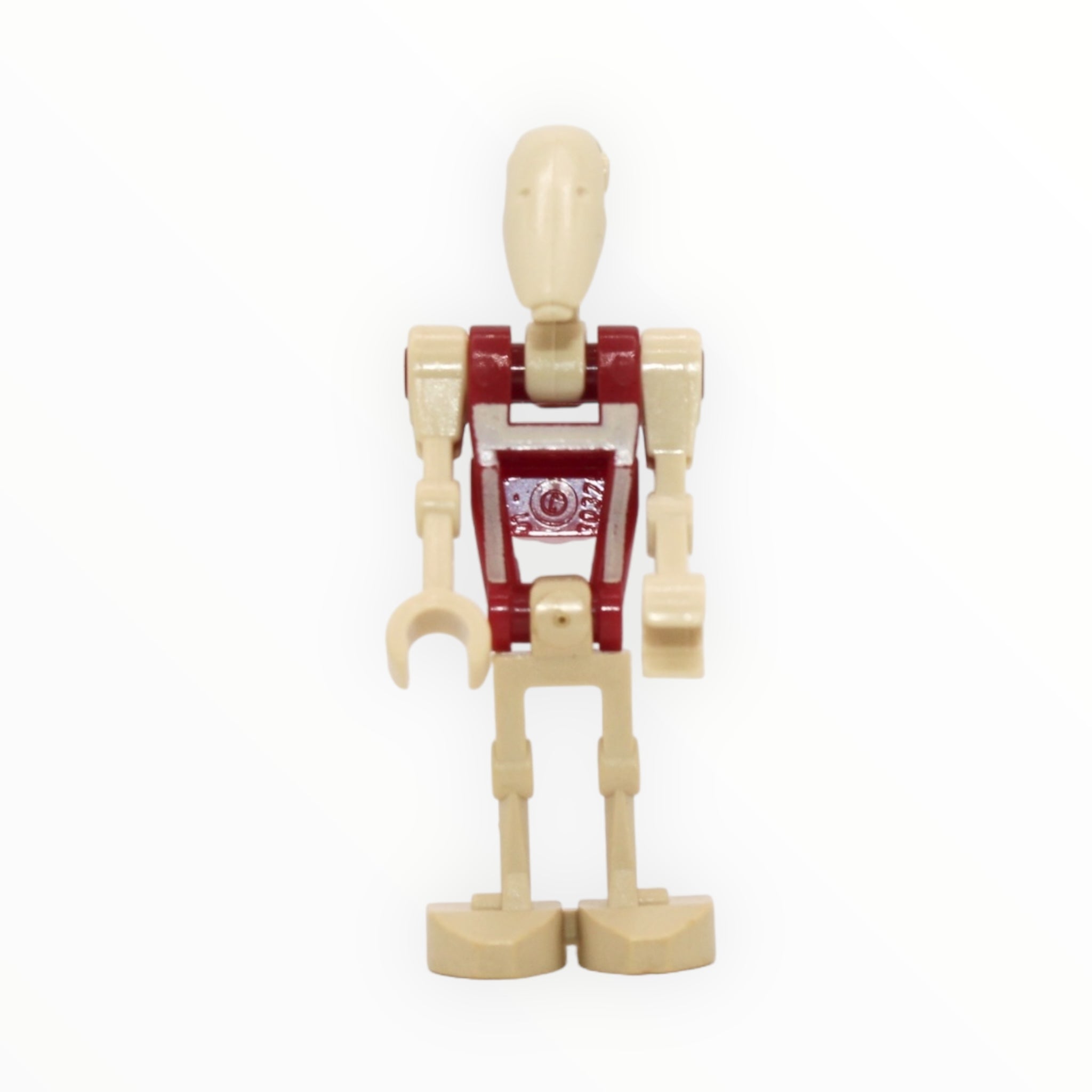 Battle Droid Security (tan insignia, dark red torso, plain head)