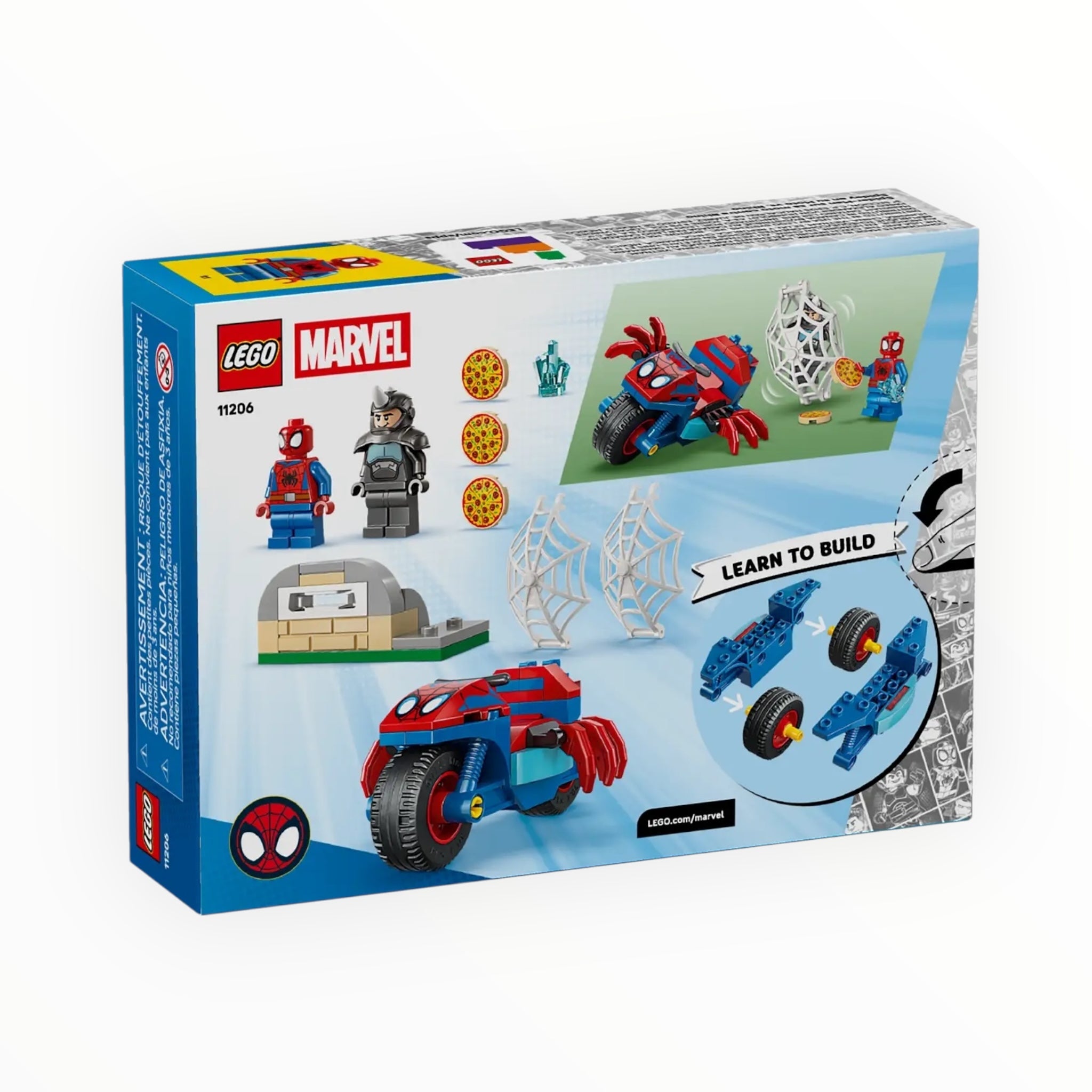 11206 Spidey and his Amazing Friends Spidey on his Motorcycle vs. Rhino