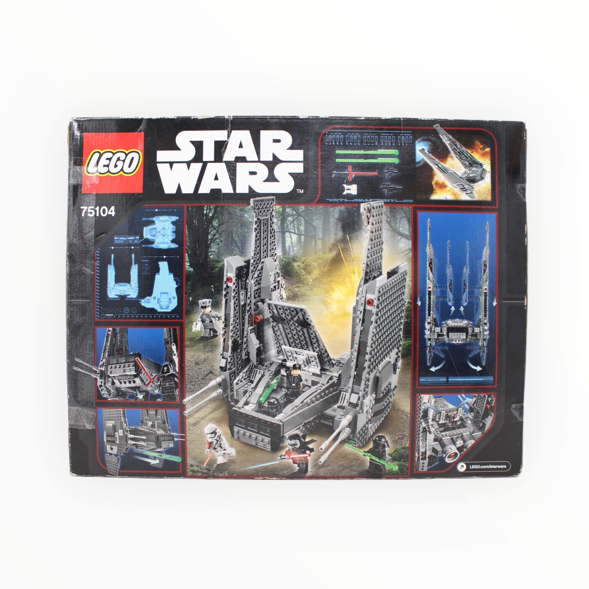 Certified Used Set 75104 Star Wars Kylo Ren’s Command Shuttle (some bags sealed)