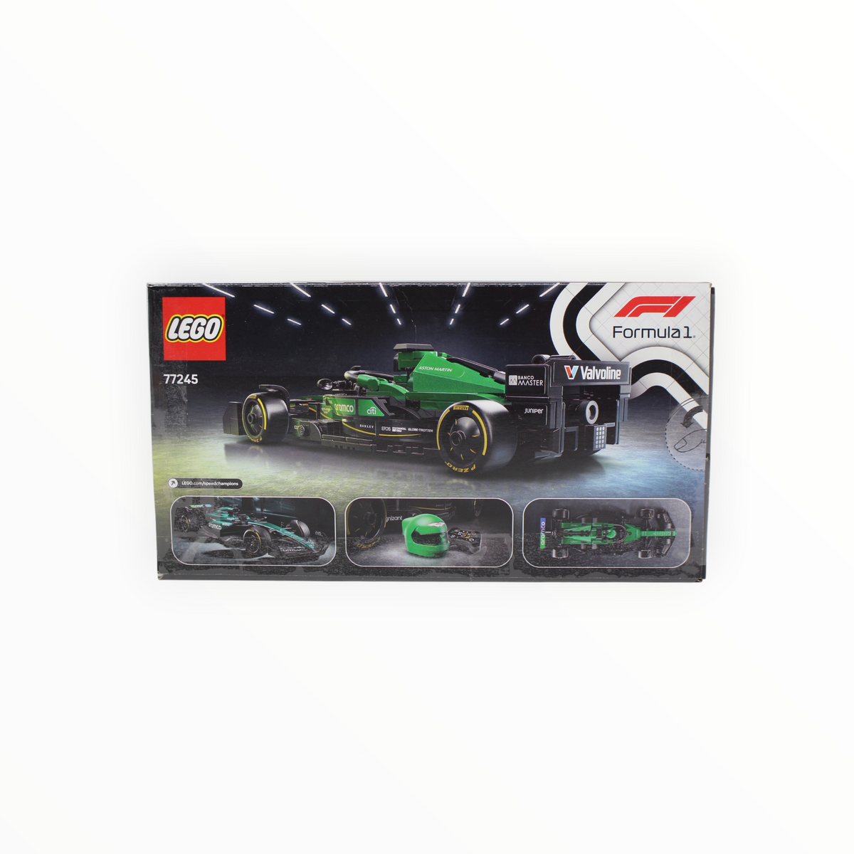 Certified Used Set 77245 Speed Champions Aston Martin Aramco F1 AMR24 Race Car