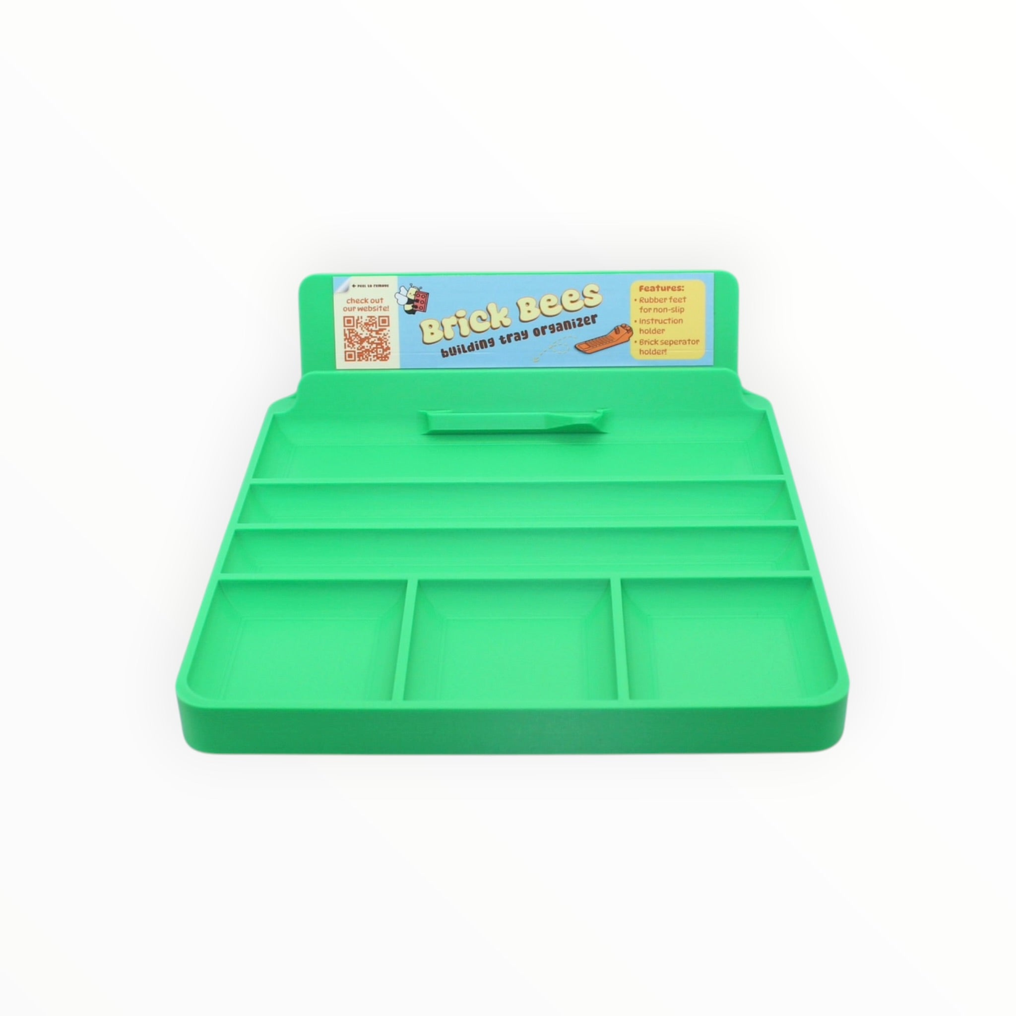 Brick Bees Building Tray Organizer - Green