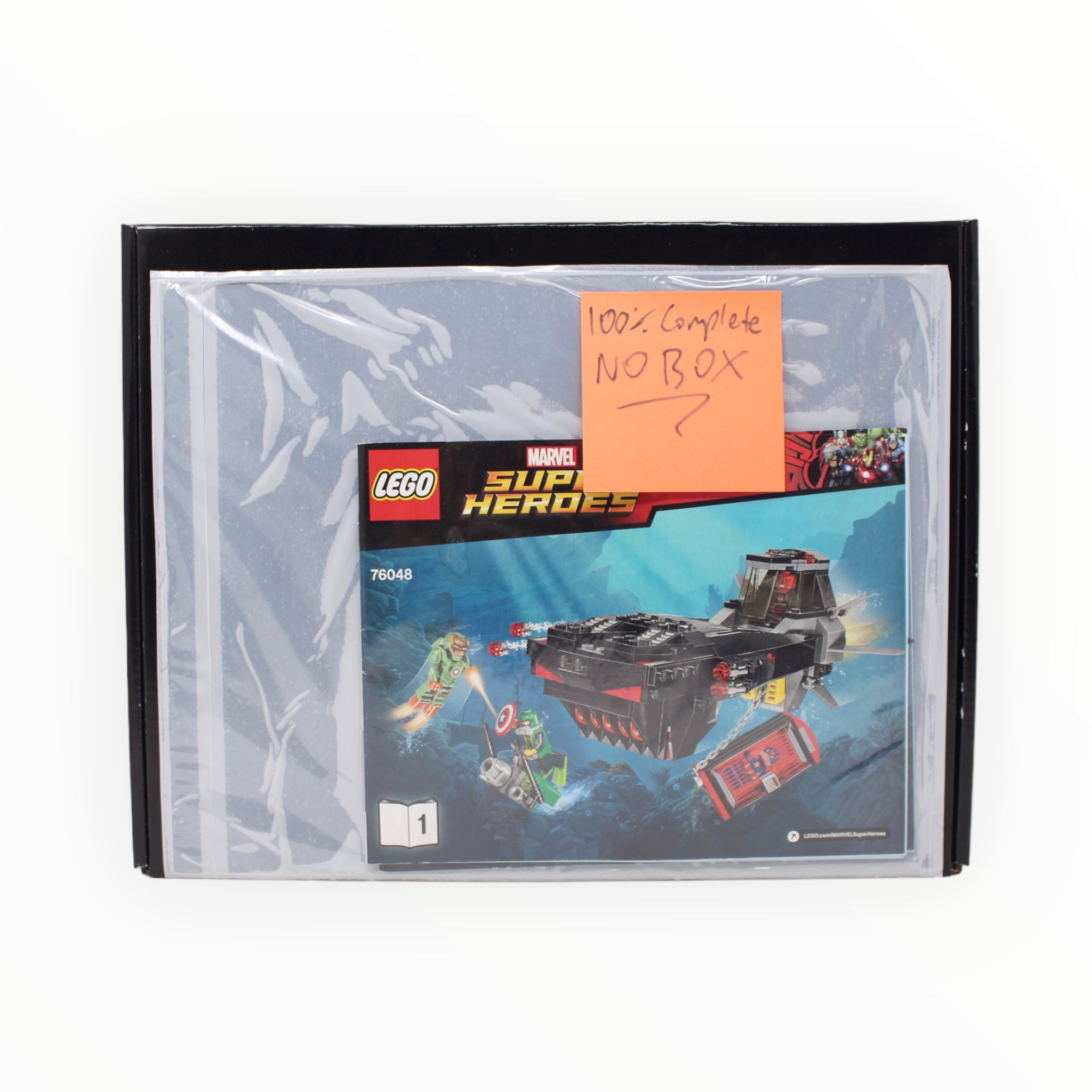 Certified Used Set 76048 Marvel Super Heroes Iron Skull Sub Attack (no box)