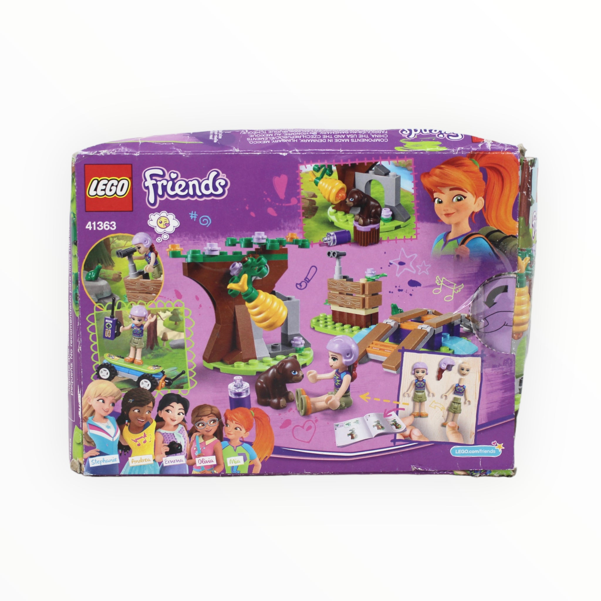 Certified Used Set 41363 Friends Mia’s Forest Adventure (open and damaged box, sealed bags)