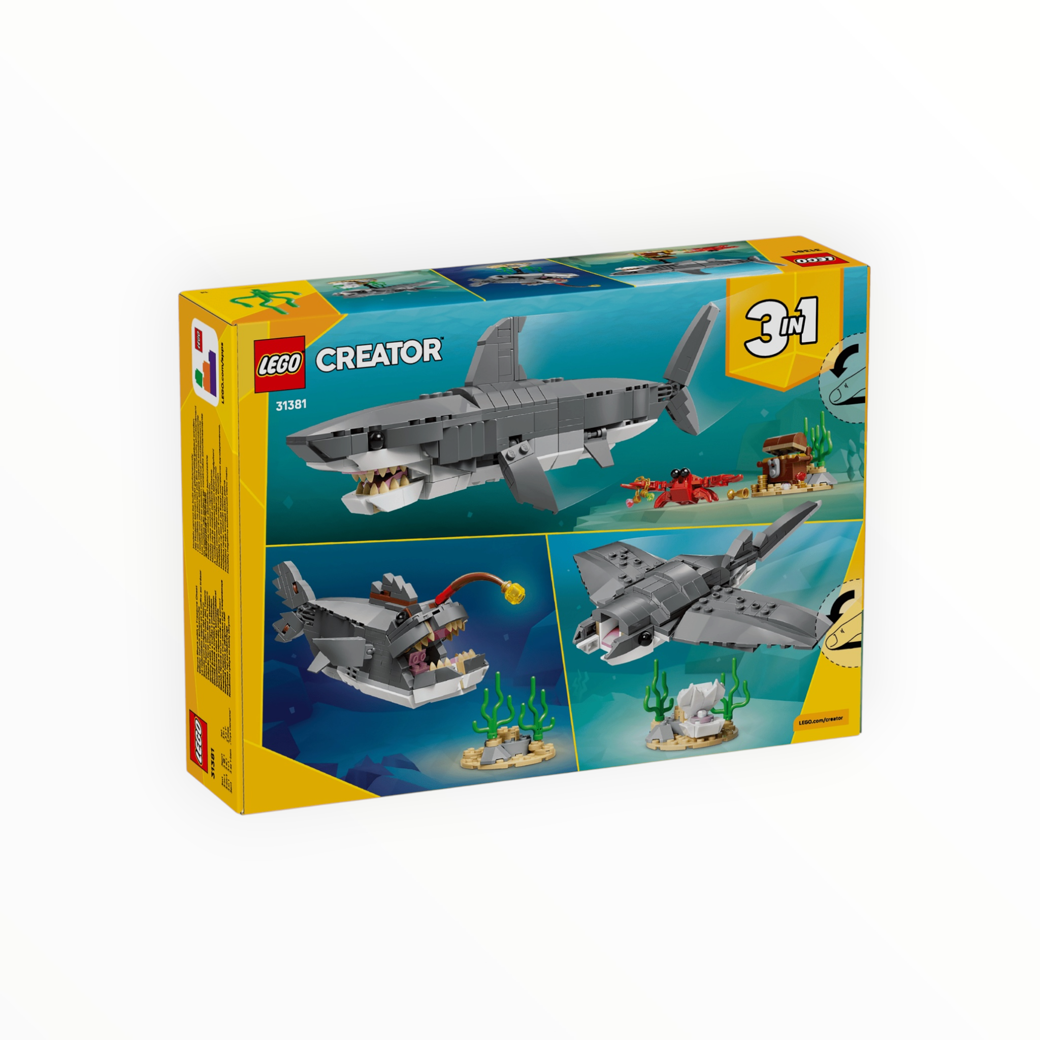 31381 Creator Fierce Shark with a Treasure Chest