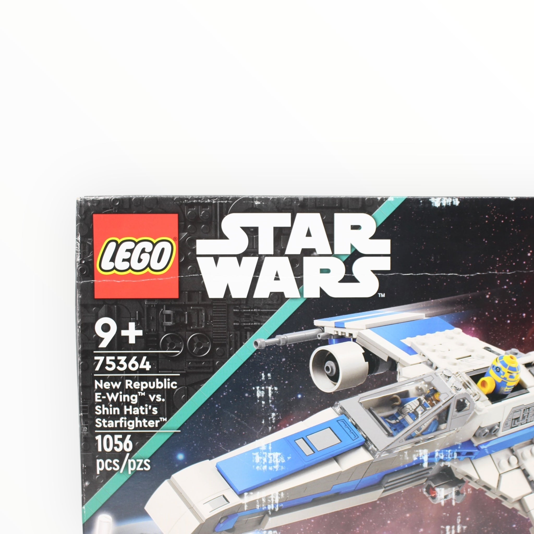 Retired Set 75364 Star Wars New Republic E-Wing vs. Shin Hati’s Starfighter (box damaged)
