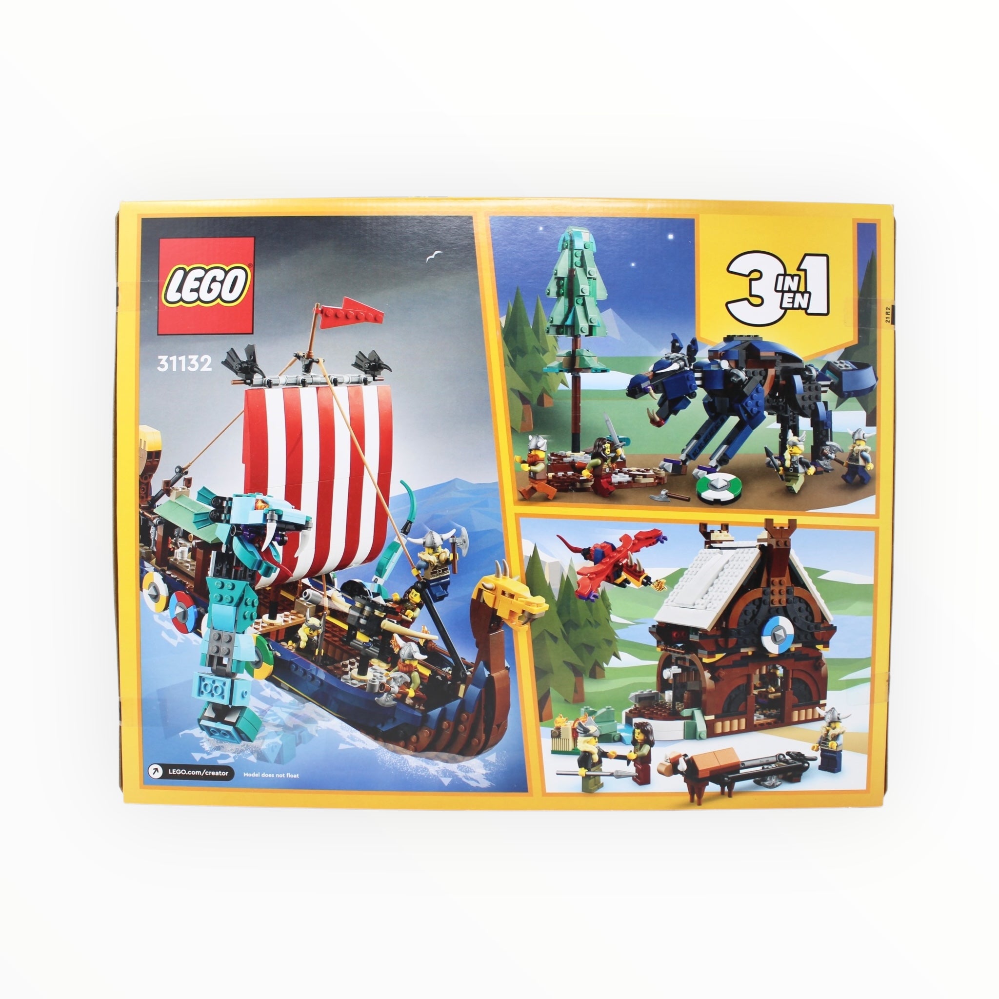 Retired Set 31132 Creator Viking Ship and the Midgard Serpent