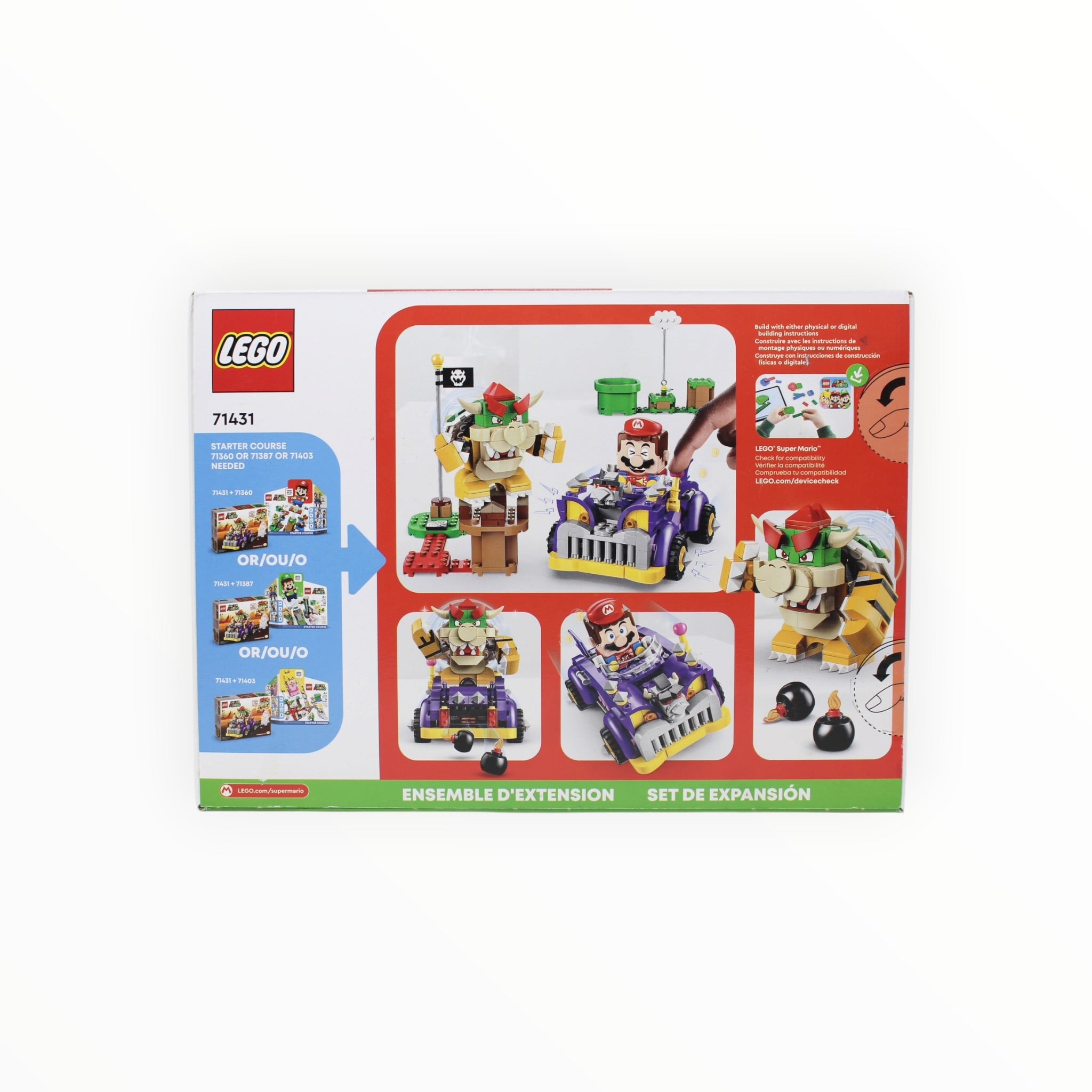 Retired Set 71431 Super Mario Bowser’s Muscle Car (slight box damage)