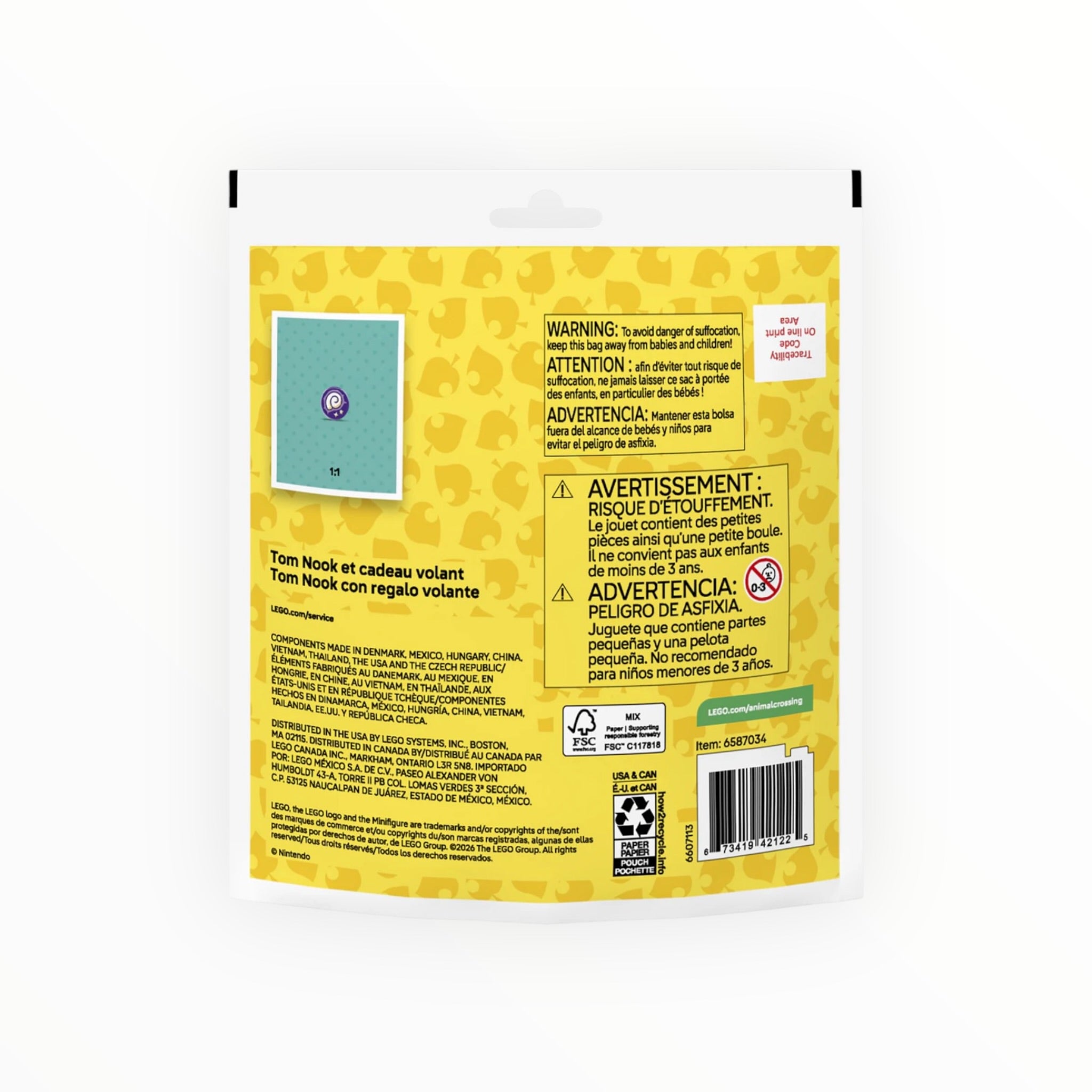 Paper Bag 30731 Animal Crossing Tom Nook and Flying Present