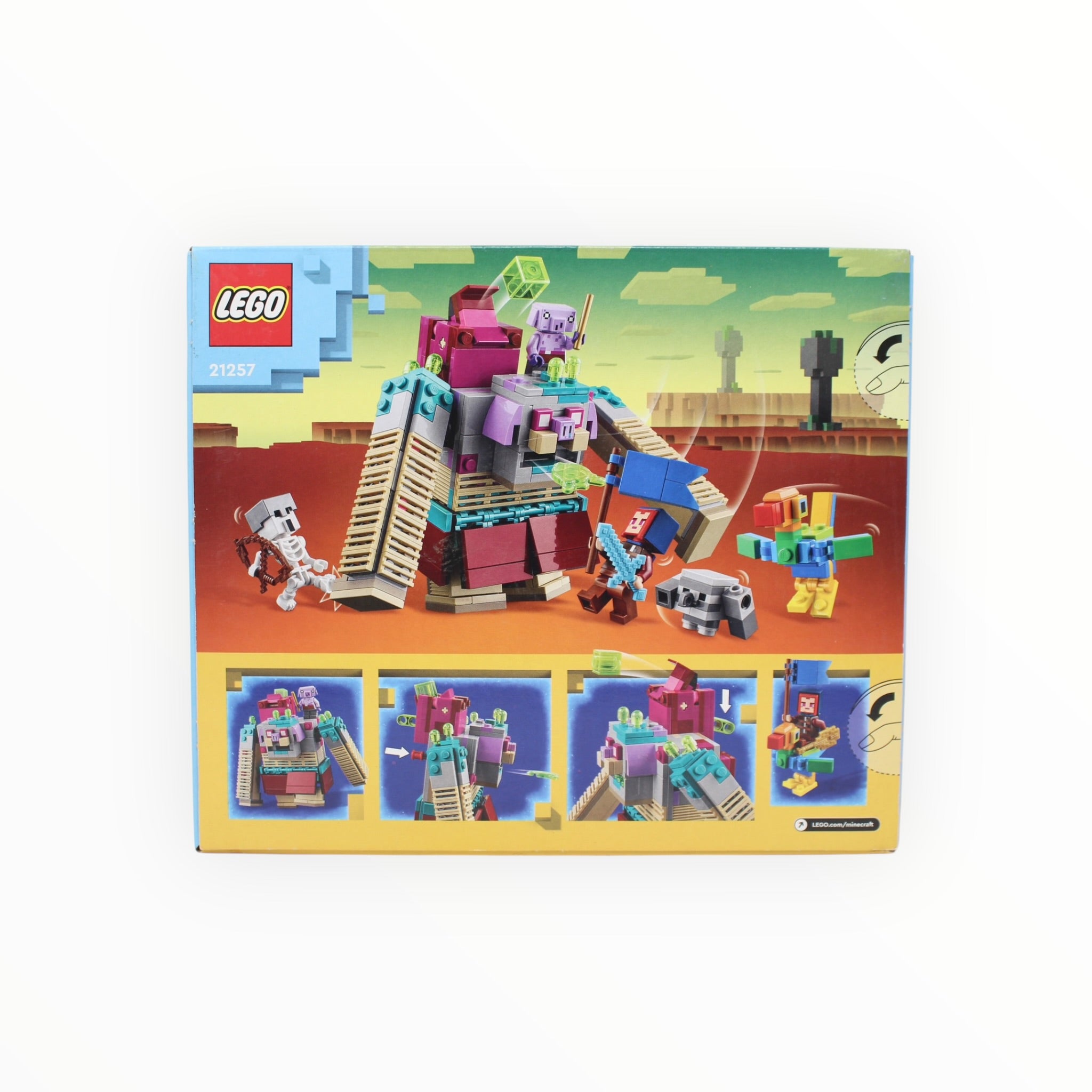 Retired Set 21257 Minecraft Legends The Devourer Showdown (some box damage)