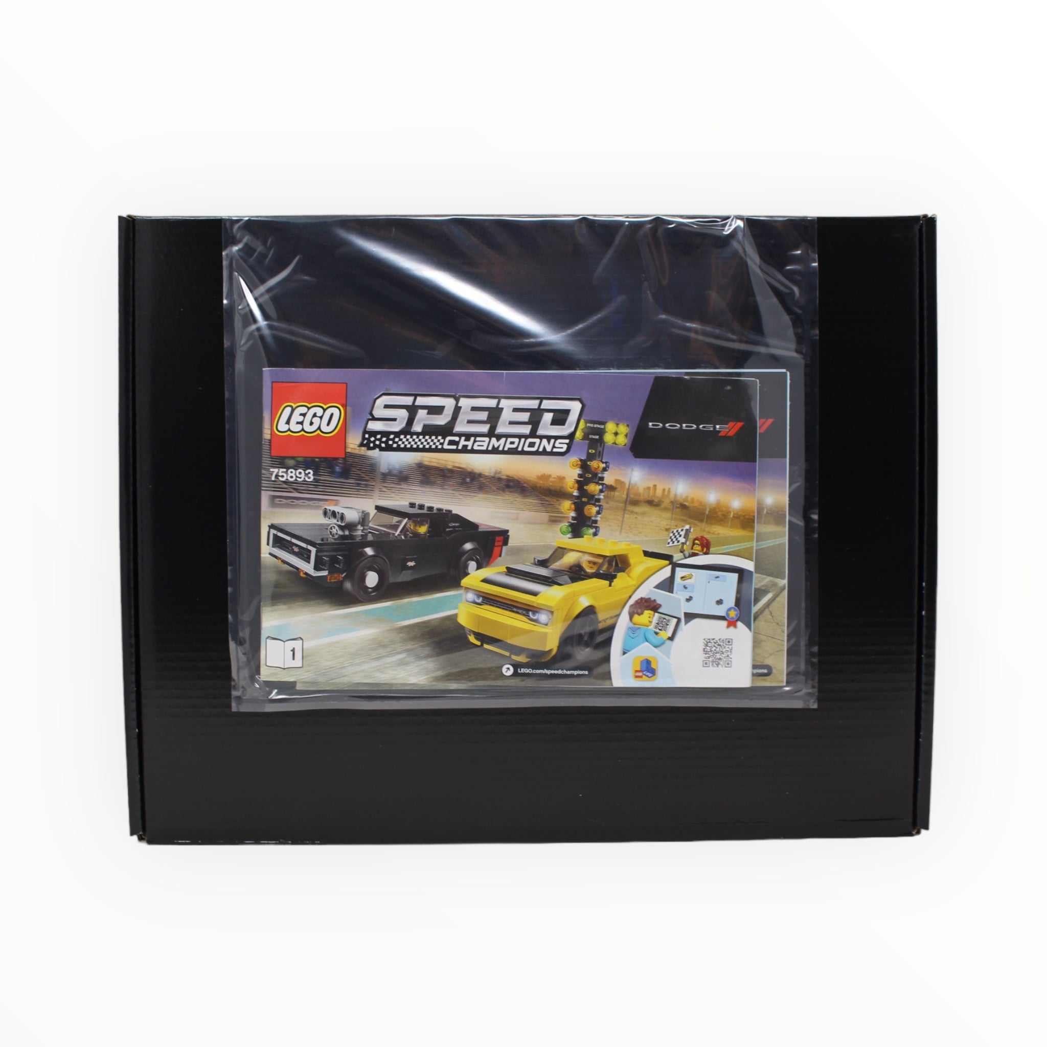 Certified Used Set 75893 Speed Champions 2018 Dodge Challenger SRT Demon and 1970 Dodge Charger R/T (no box)