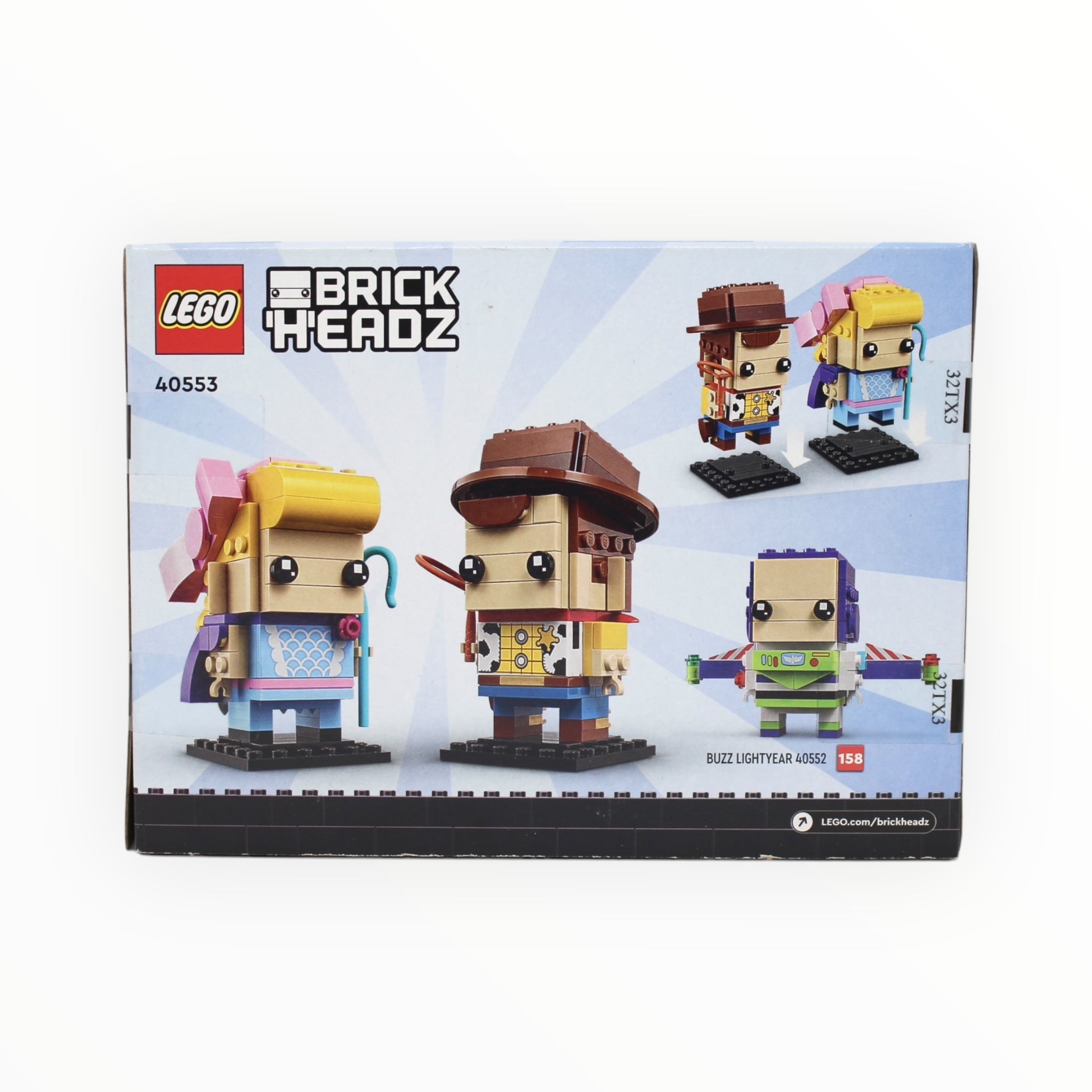 Retired Set 40553 Disney BrickHeadz Woody and Bo Peep