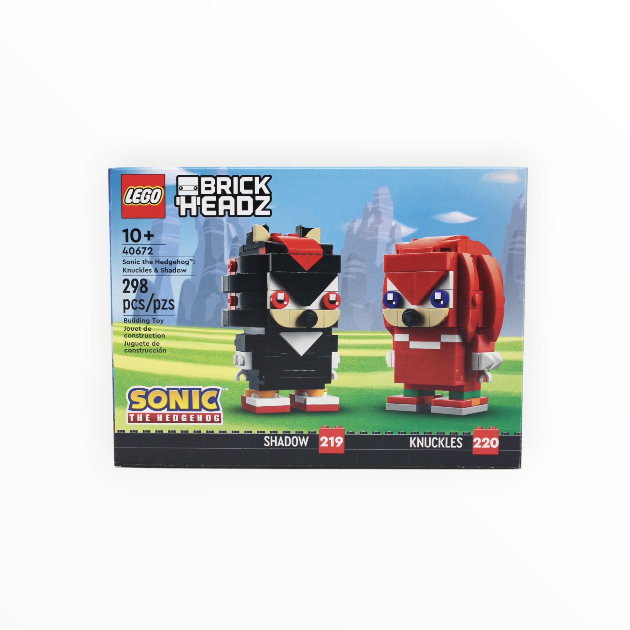 Certified Used Set 40672 BrickHeadz Knuckles & Shadow
