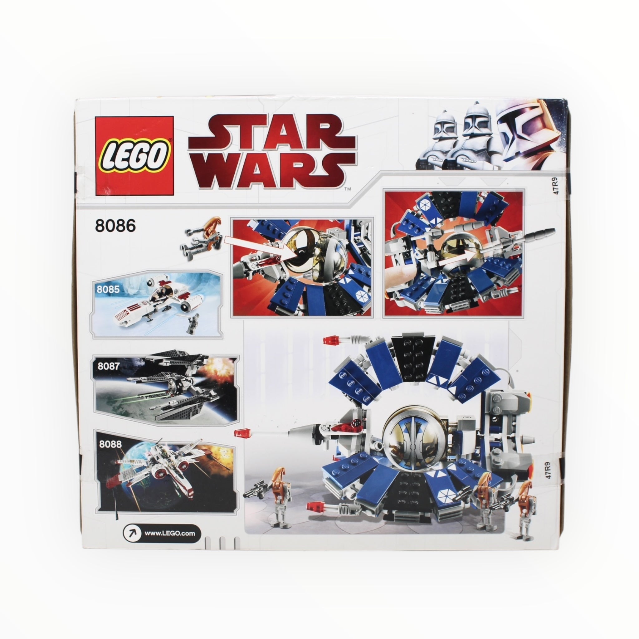 Certified Used Set 8086 Star Wars Droid Tri-Fighter (open box, sealed bags)