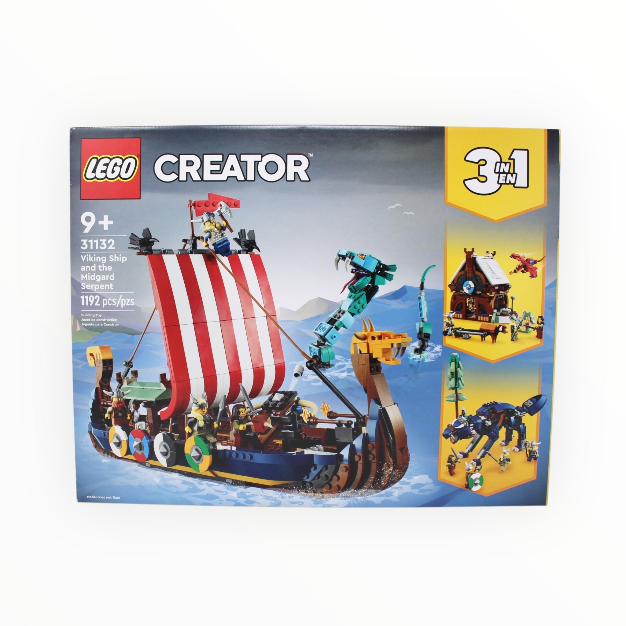 Retired Set 31132 Creator Viking Ship and the Midgard Serpent