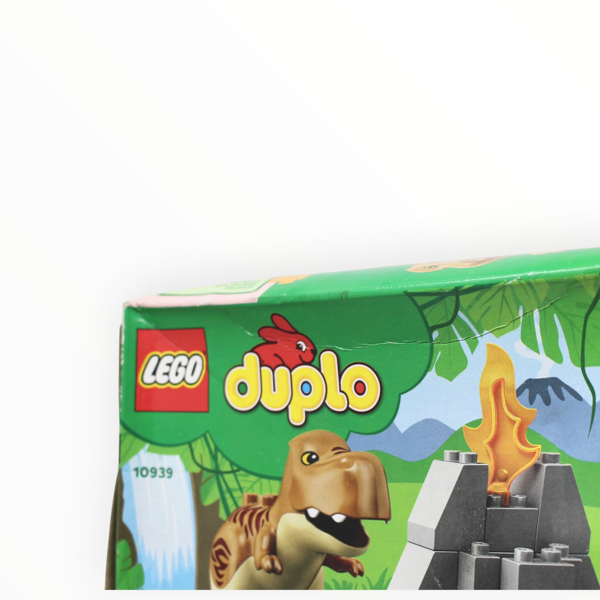 Retired Set 10939 DUPLO Jurassic World T. rex and Triceratops Dinosaur Breakout (damaged box)