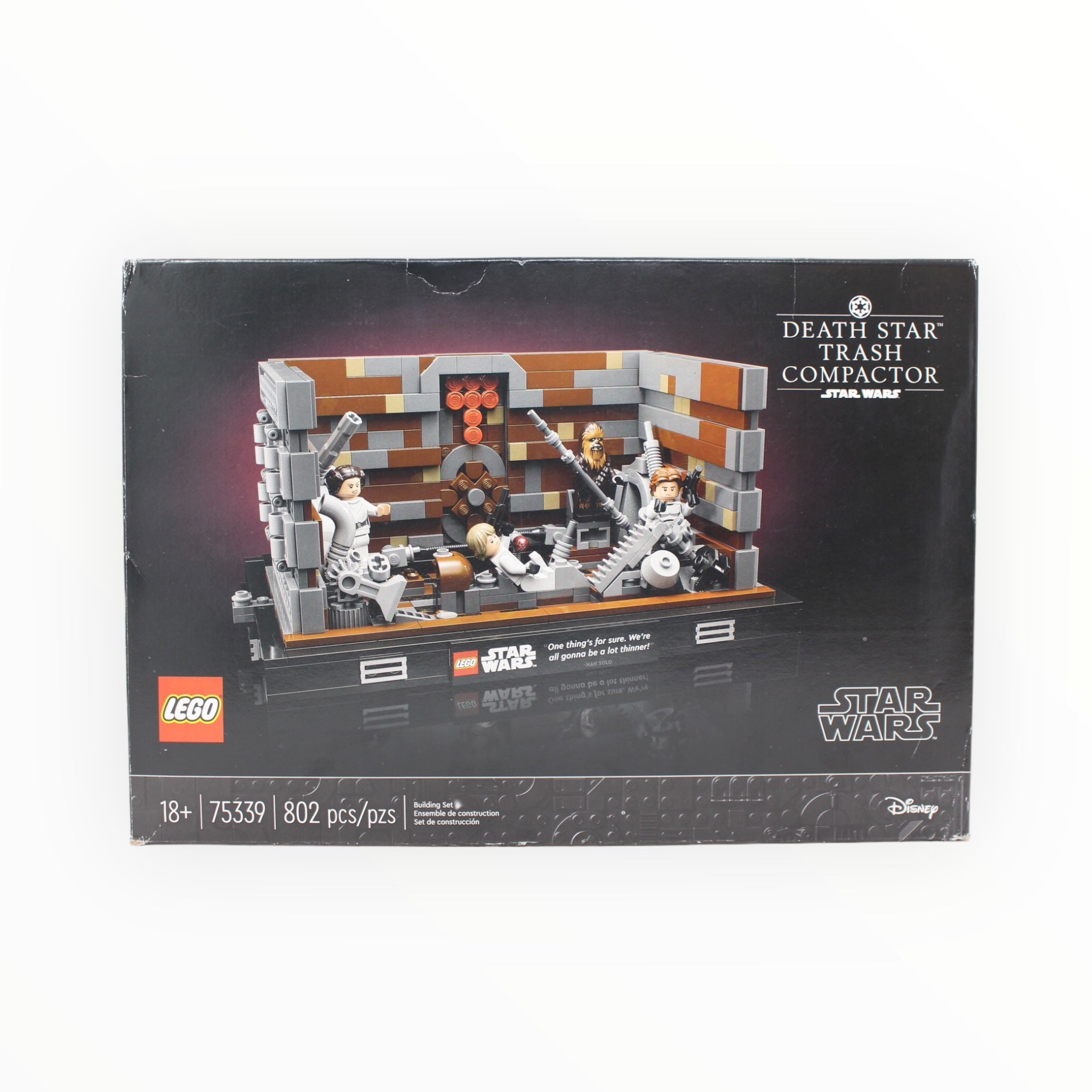 Certified Used Set 75339 Star Wars Death Star Trash Compactor Diorama