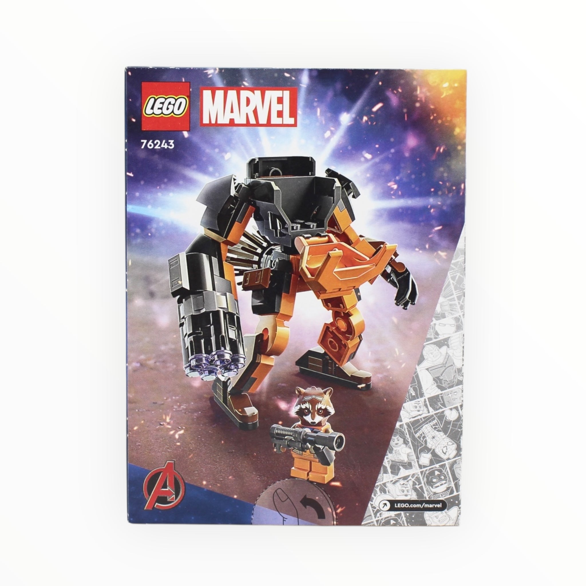 Retired Set 76243 Marvel Rocket Mech Armor