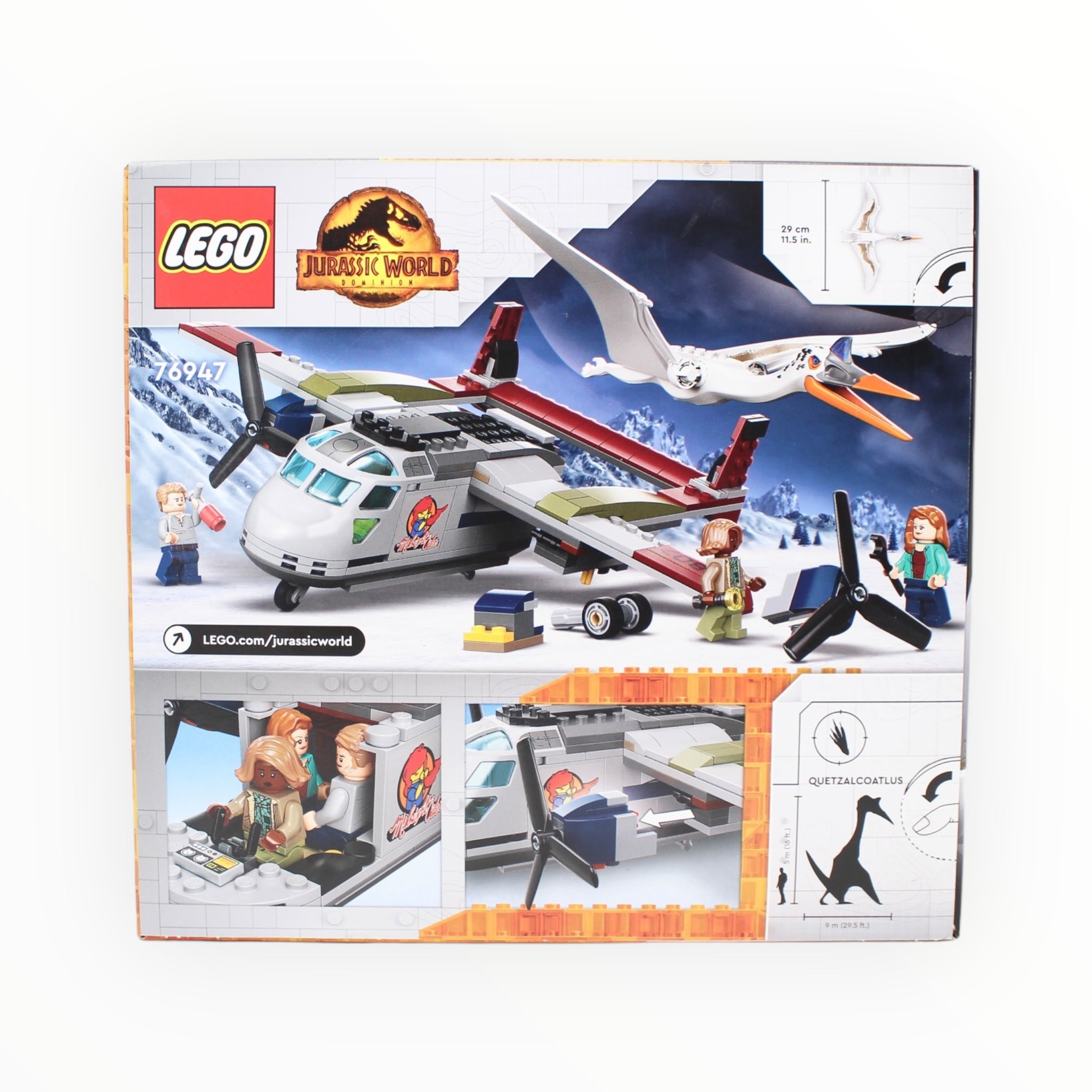Retired Set 76947 Jurassic World Quetzalcoatlus Plane Ambush