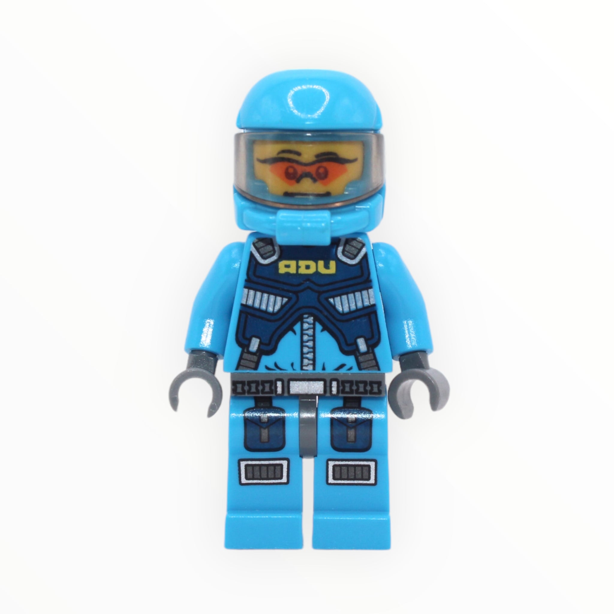 Alien Defense Unit Soldier 1 (dark bluish gray hips)