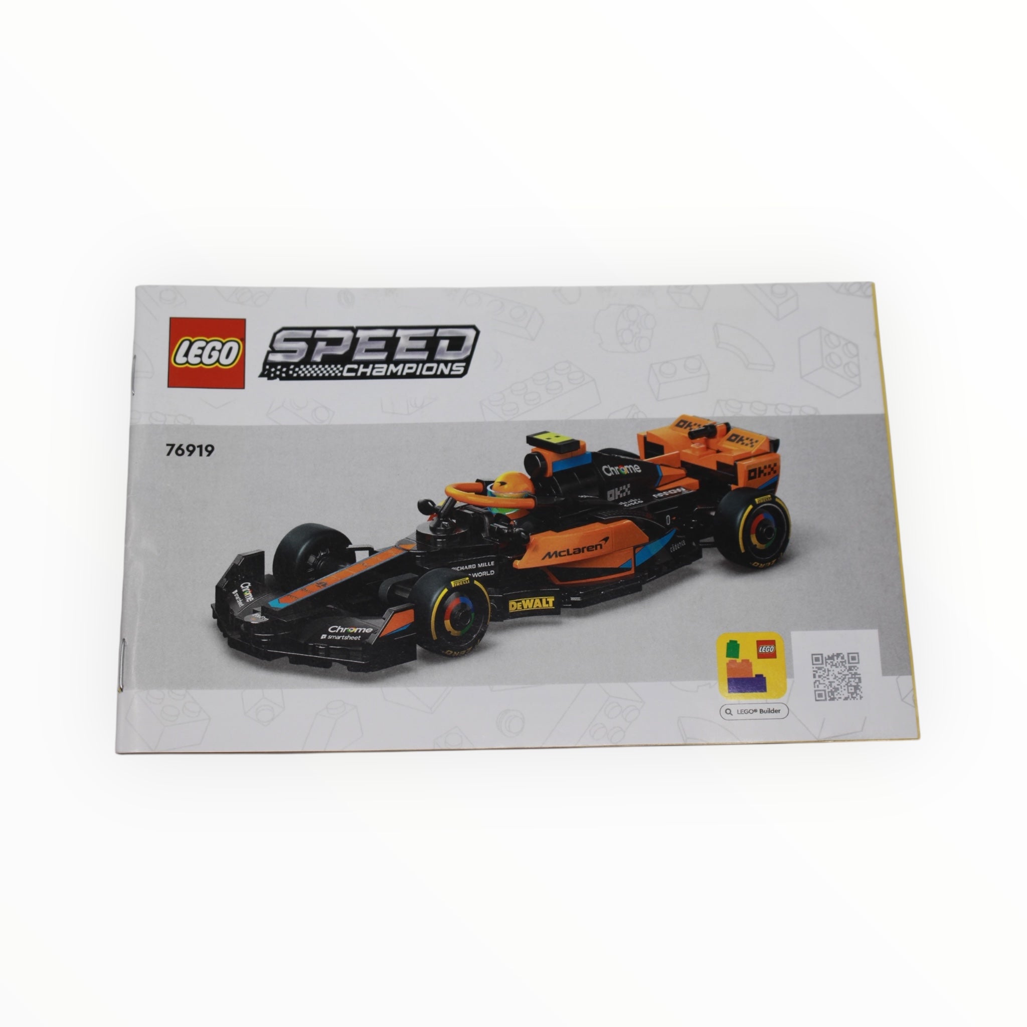 Used Set 76919 Speed Champions 2023 McLaren Formula 1 Car