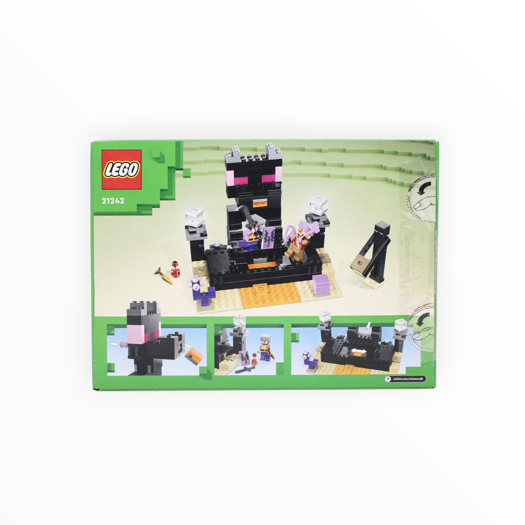 Certified Used Set 21242 Minecraft The End Arena