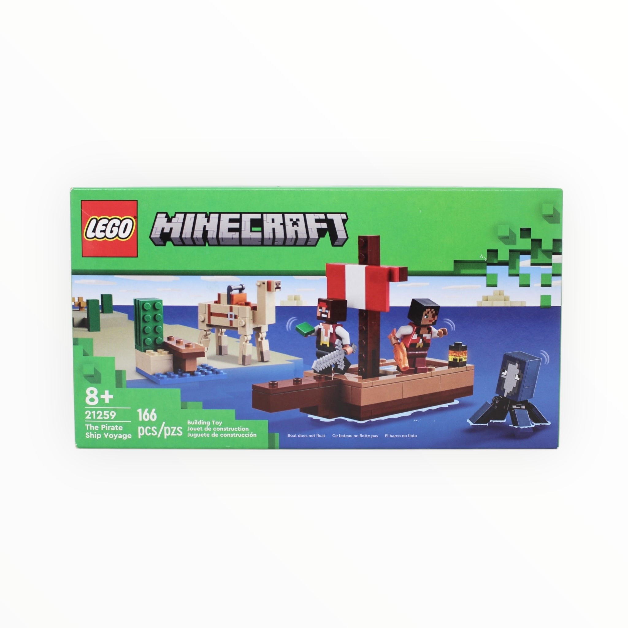 Certified Used Set 21259 Minecraft The Pirate Ship Voyage