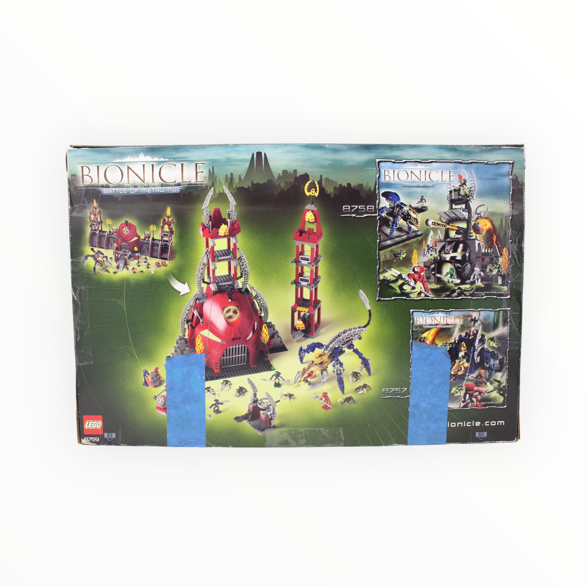 Certified Used Set 8759 Bionicle Battle of Metru Nui (damaged box)