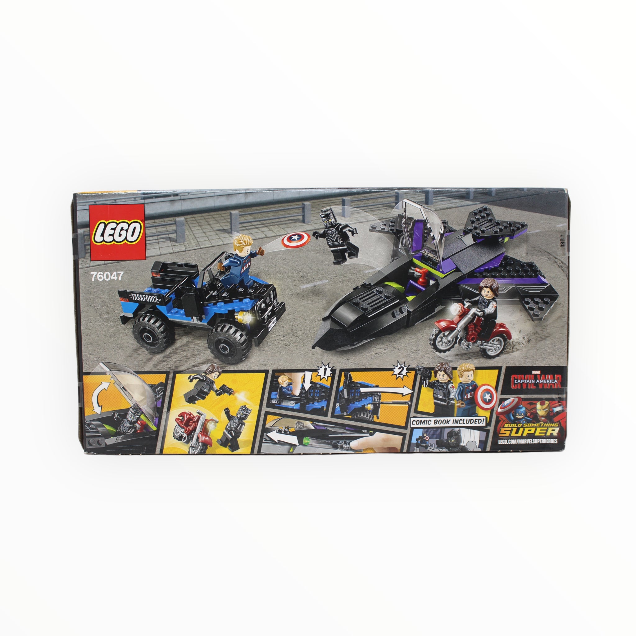 Retired Set 76047 Marvel Super Heroes Black Panther Pursuit