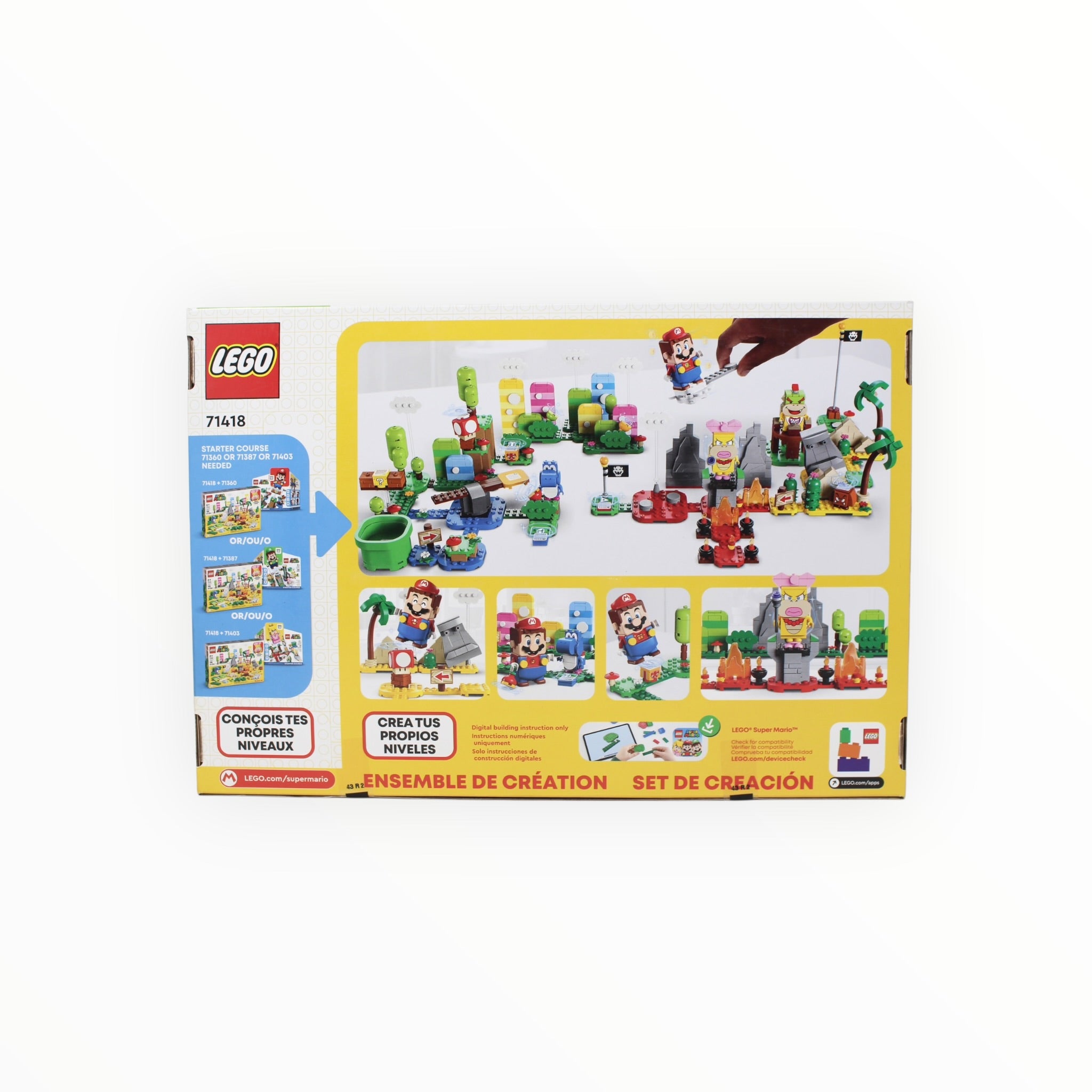 Retired Set 71418 Super Mario Creativity Toolbox - Maker Set