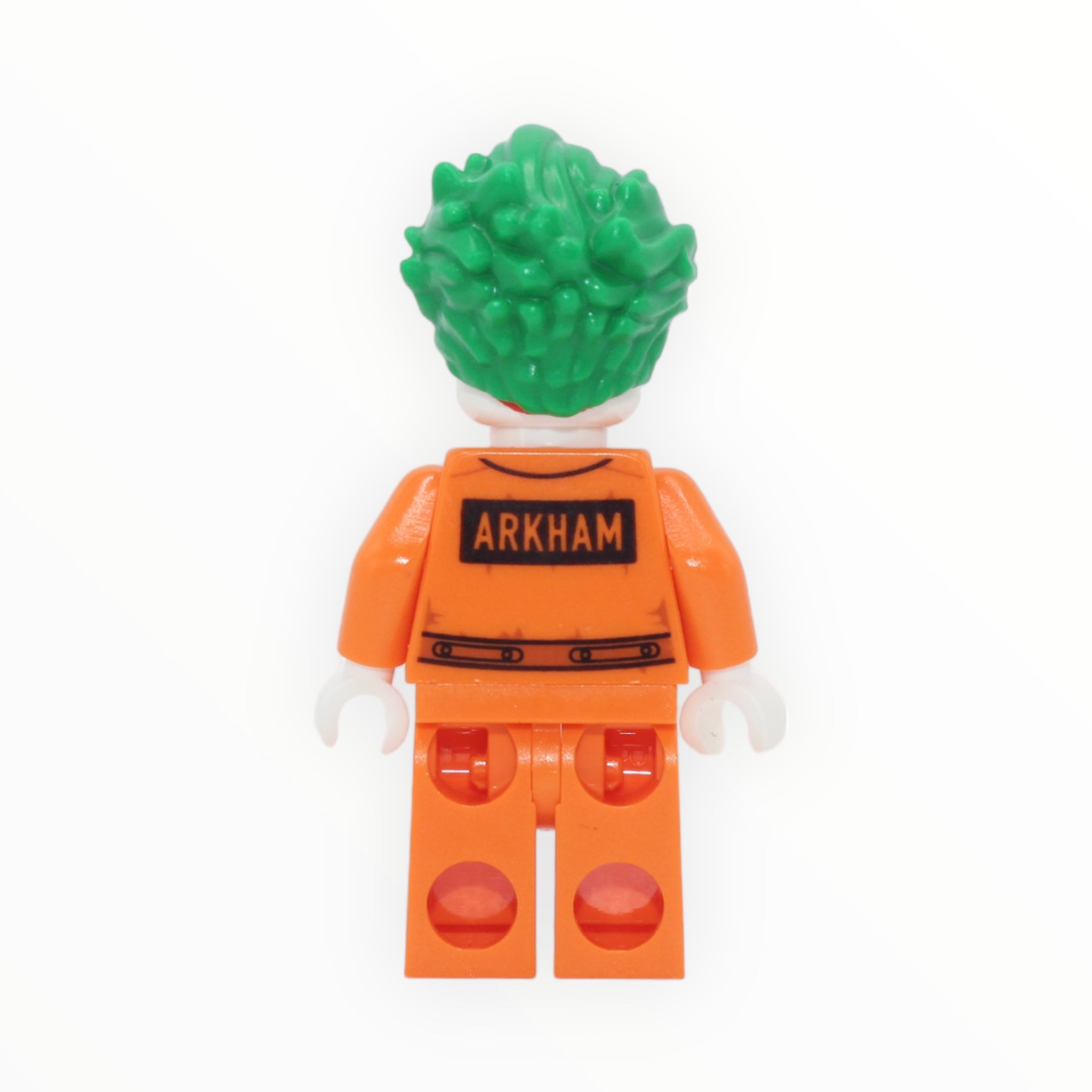The Joker (The LEGO Batman Movie, Arkham jumpsuit, pointed teeth grin / closed eyes)