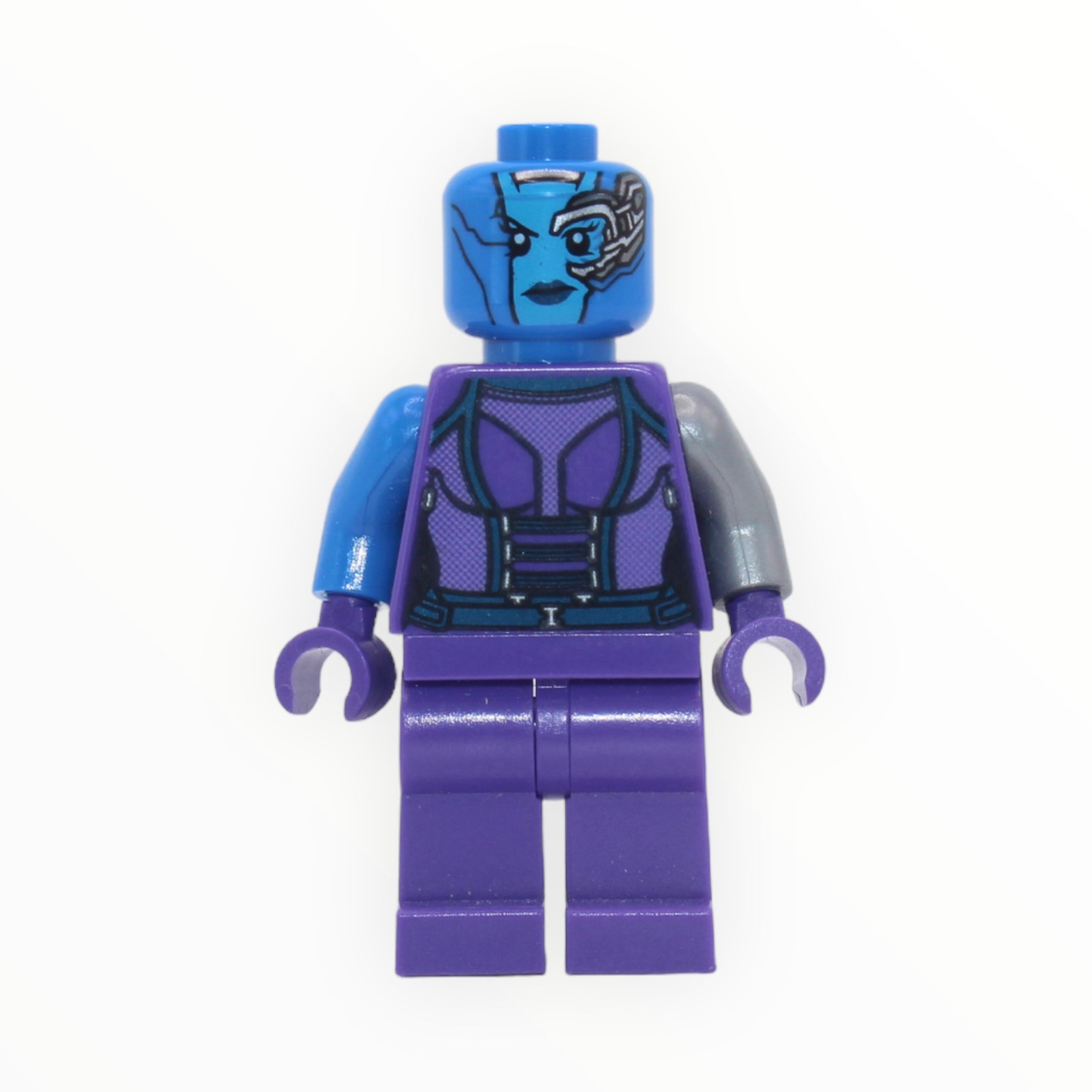 a blue suitcase sitting on top of a table