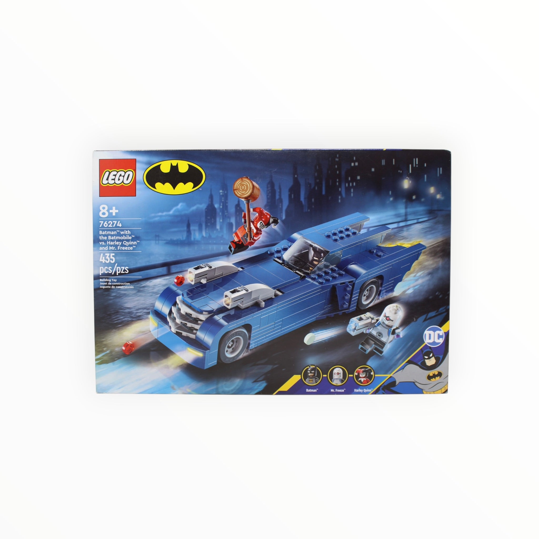 Retired Set 76274 DC Batman with the Batmobile vs. Harley Quinn and Mr