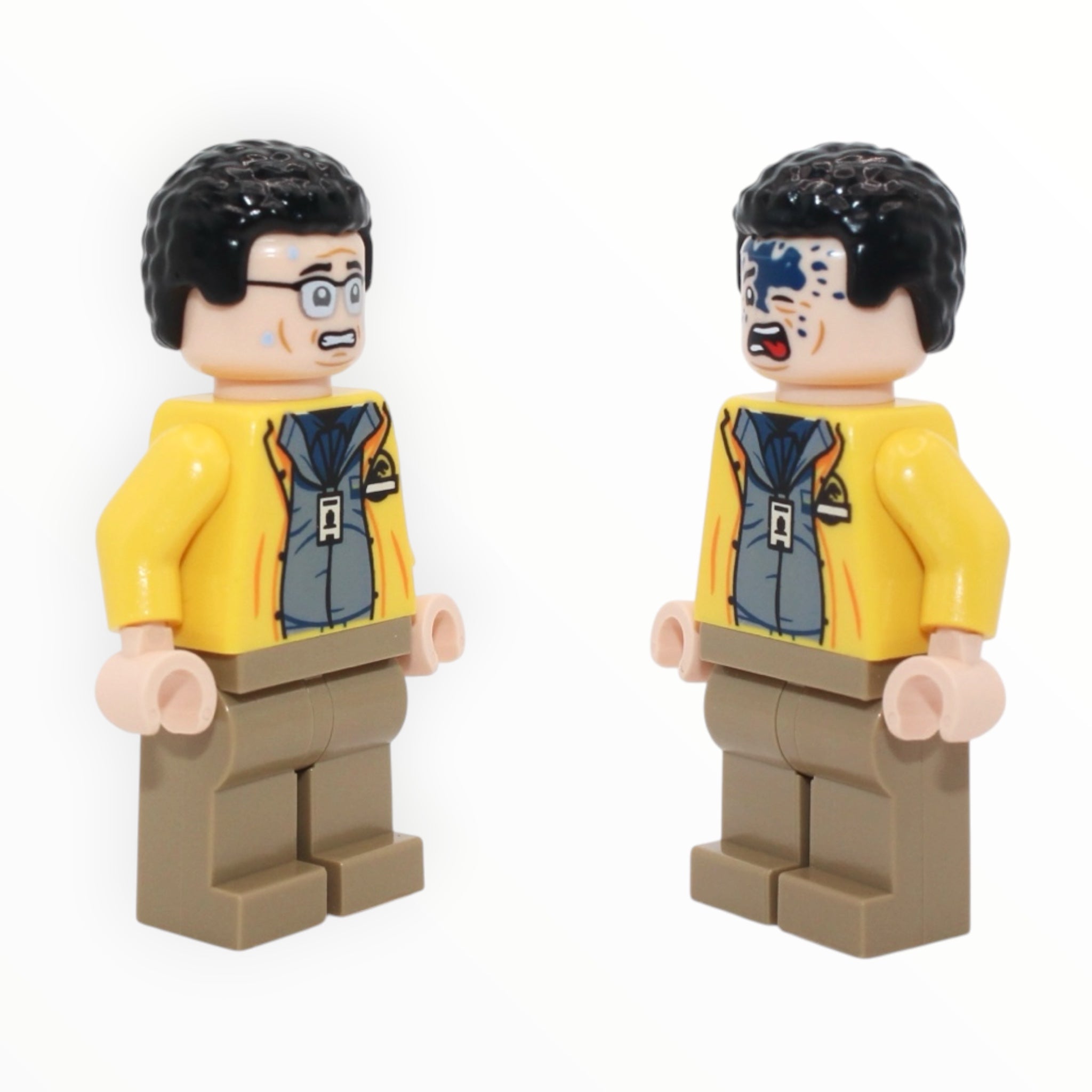 Dennis Nedry (scared, blue splotch on face, 2023)