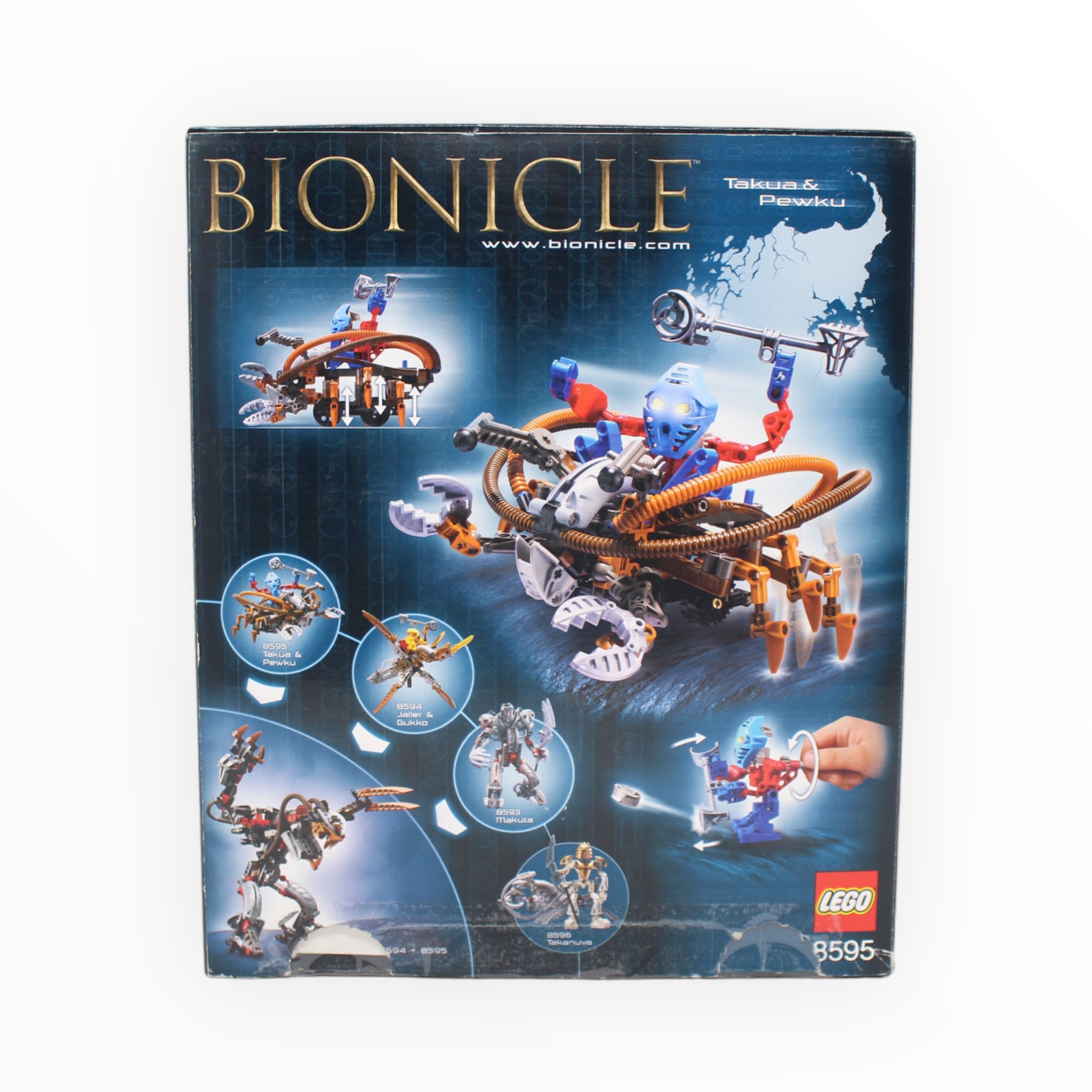 Certified Used Set 8595 Bionicle Takua & Pewku