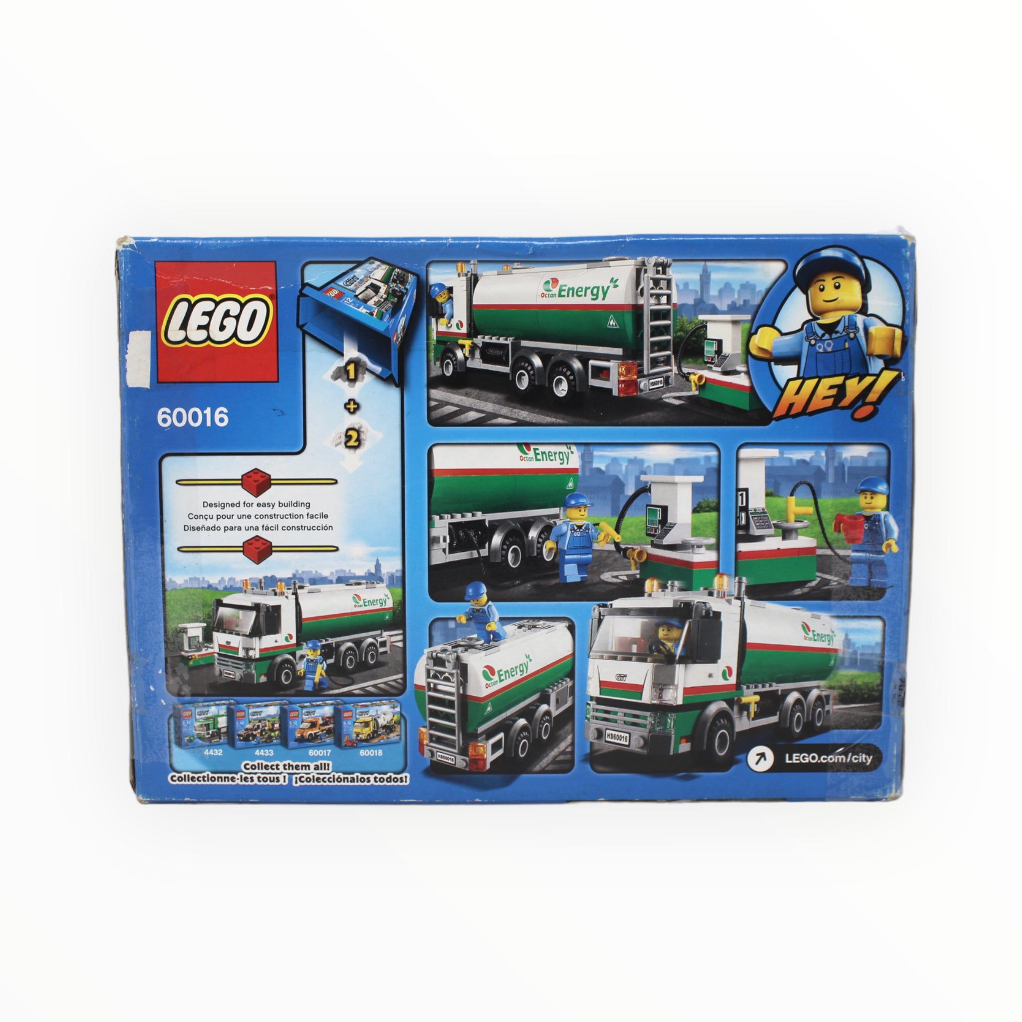 Certified Used Set 60016 City Tanker Truck (open + damaged box, sealed bags)