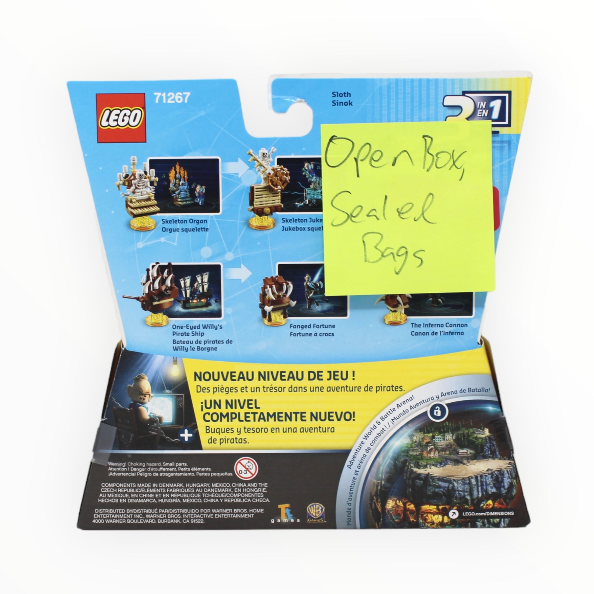 Certified Used Set 71267 Dimensions Level Pack - The Goonies (open box, sealed bags)