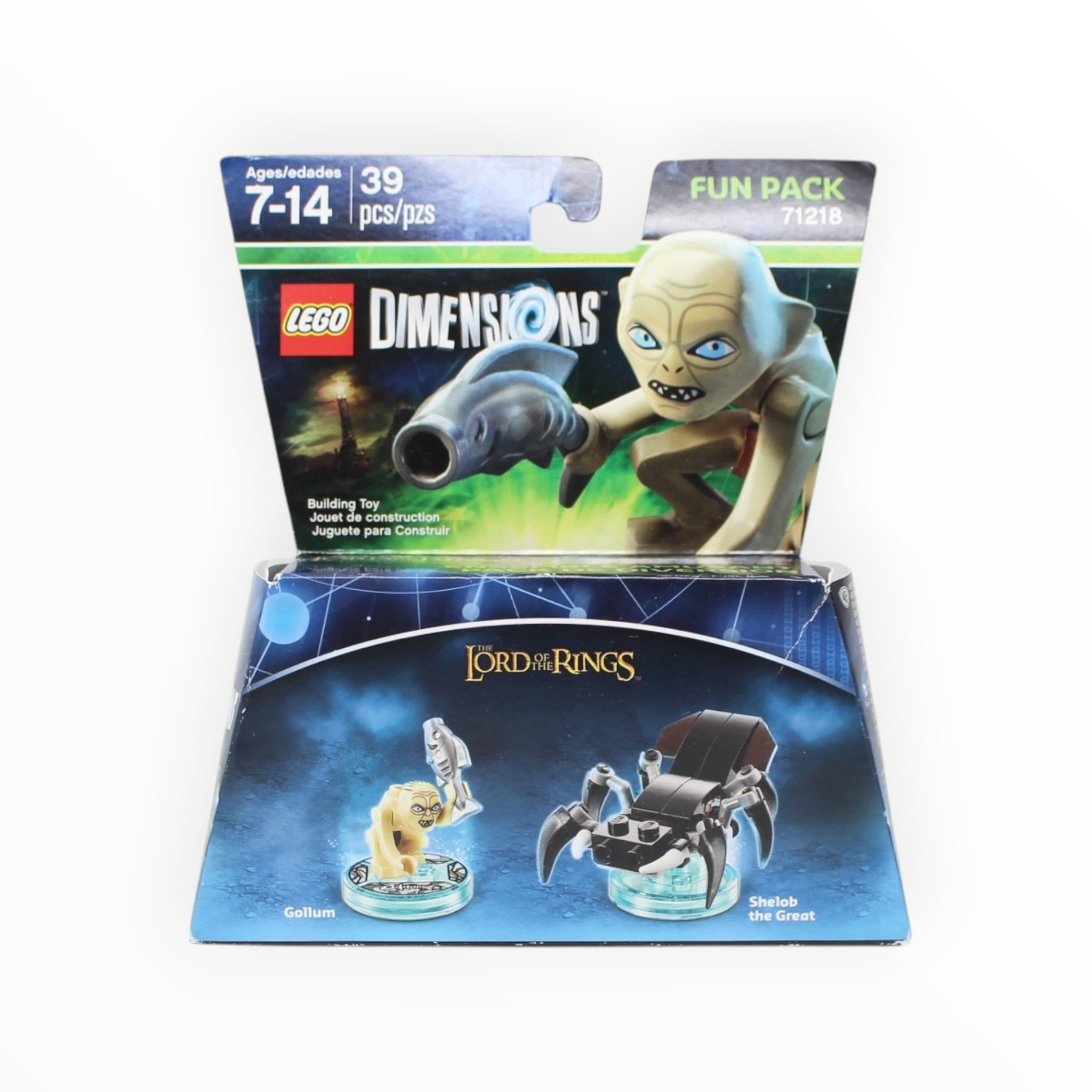 Retired Set 71218 Dimensions Fun Pack - The Lord of the Rings Gollum and Shelob the Great (slightly damaged box)