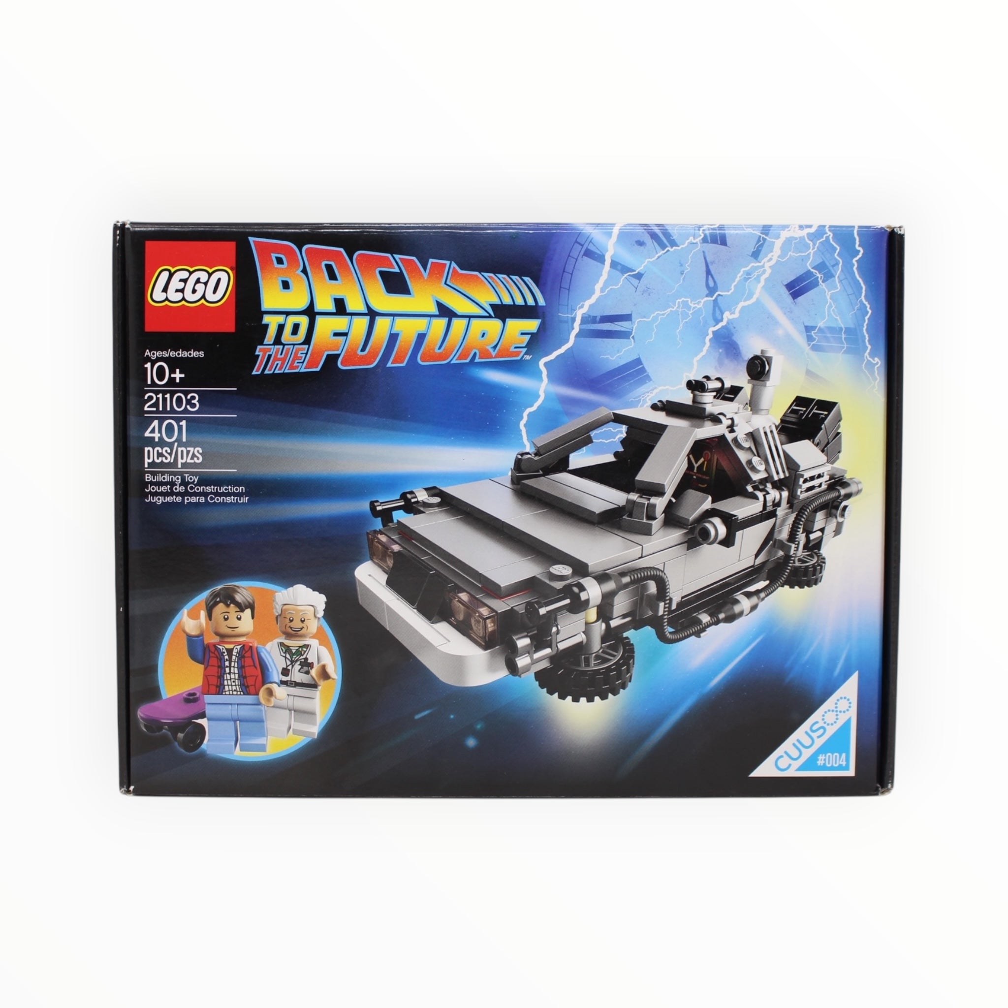 Certified Used Set 21103 LEGO CUUSOO The DeLorean Time Machine (1st Edition with misprint)