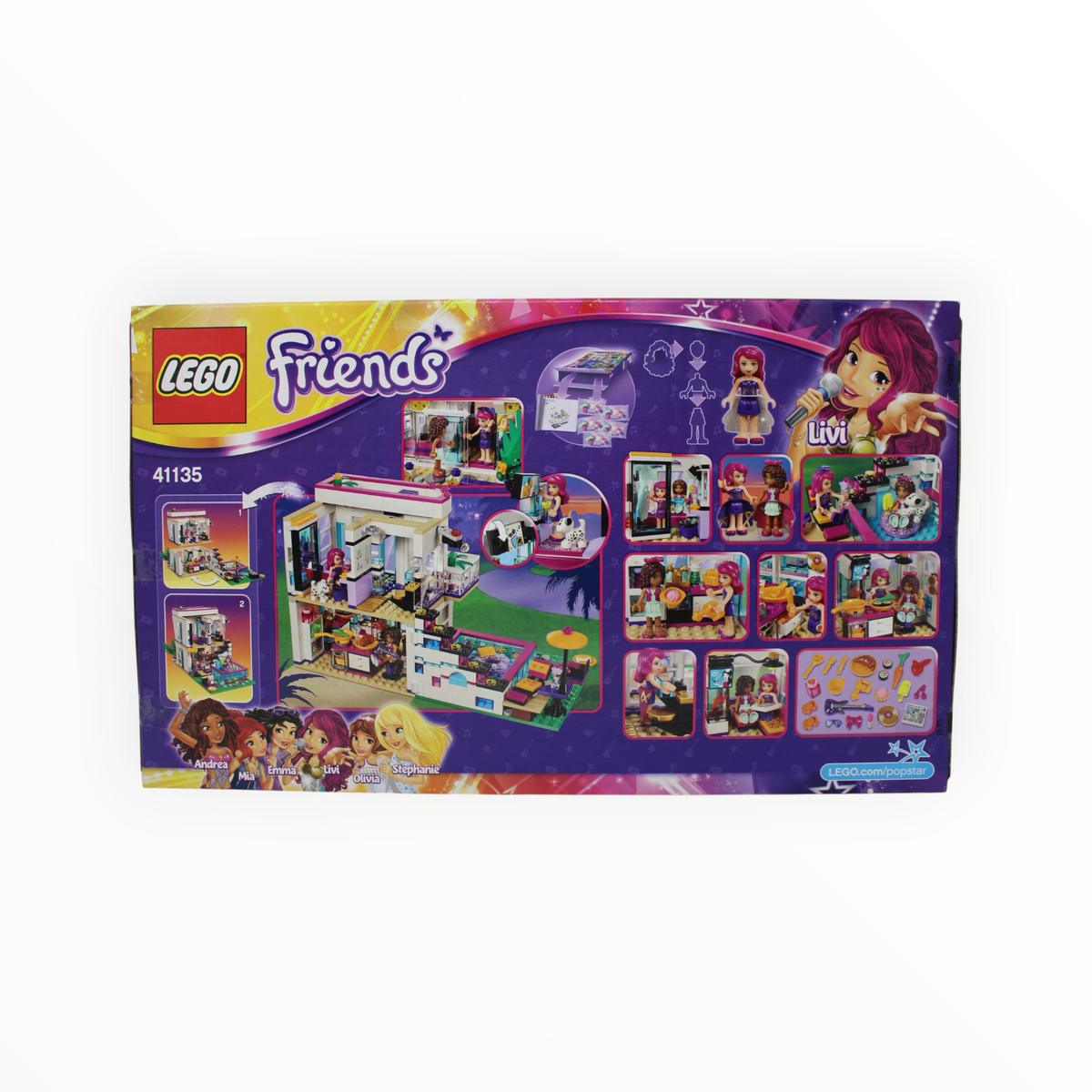 Retired Set 41135 Friends Livi’s Pop Star House