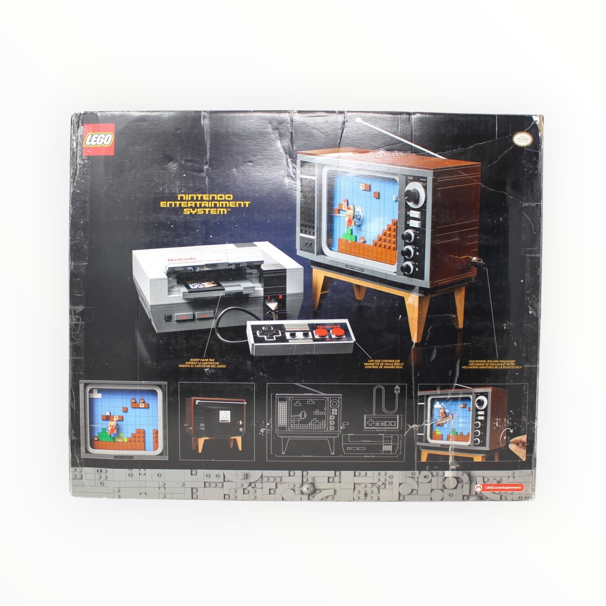 Certified Used Set 71374 Super Mario Nintendo Entertainment System (damaged box, most bags sealed)