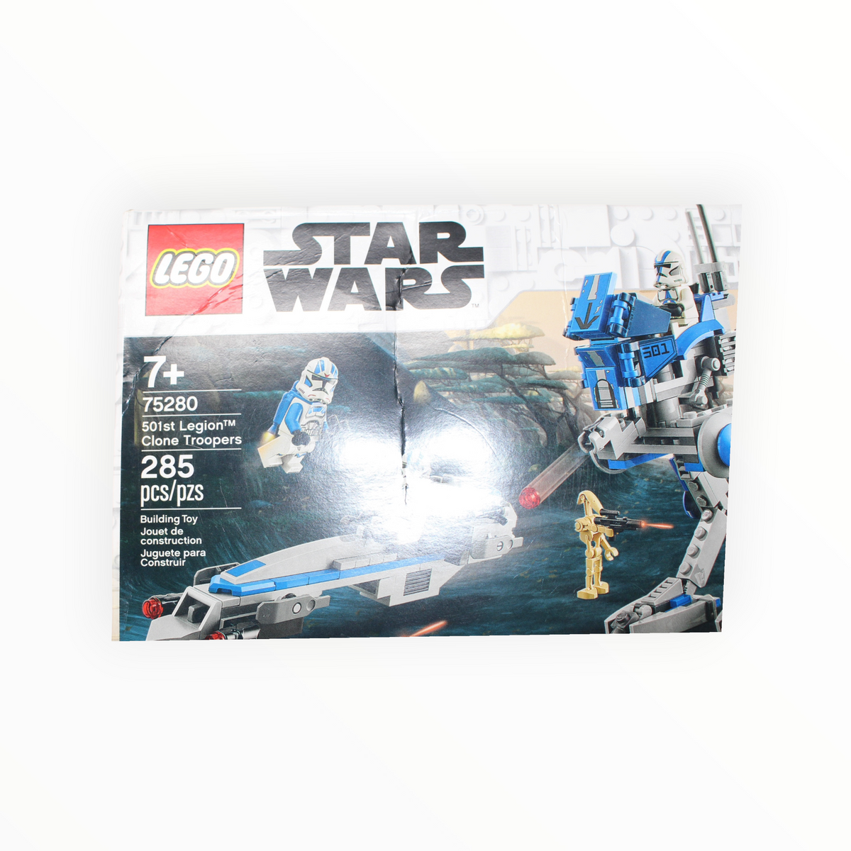 Retired Set 75280 Star Wars 501st Legion Clone Troopers (damaged box)