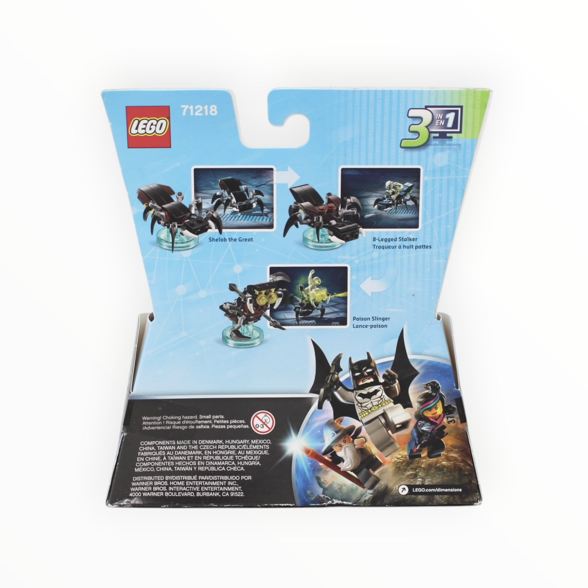 Retired Set 71218 Dimensions Fun Pack - The Lord of the Rings Gollum and Shelob the Great (slightly damaged box)