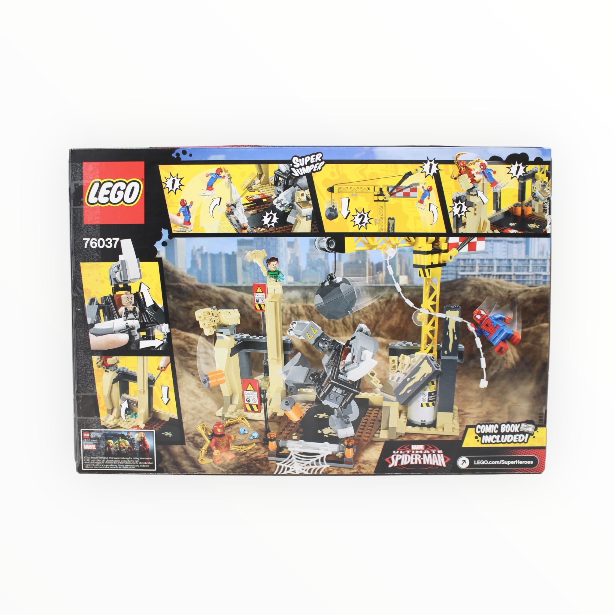 Certified Used Set 76037 Marvel Super Heroes Rhino and Sandman Super Villain Team-up