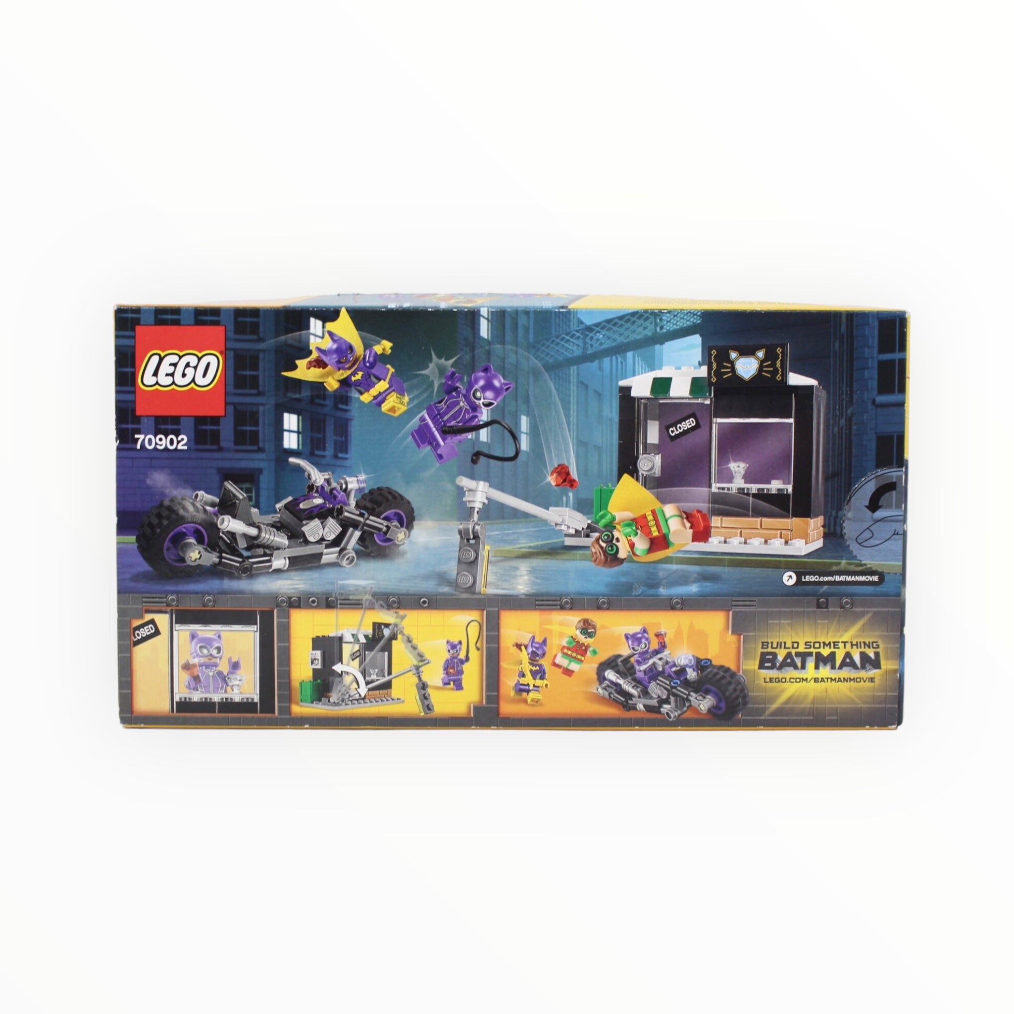 Retired Set 70902 The LEGO Batman Movie Catwoman Catcycle Chase (damaged box)